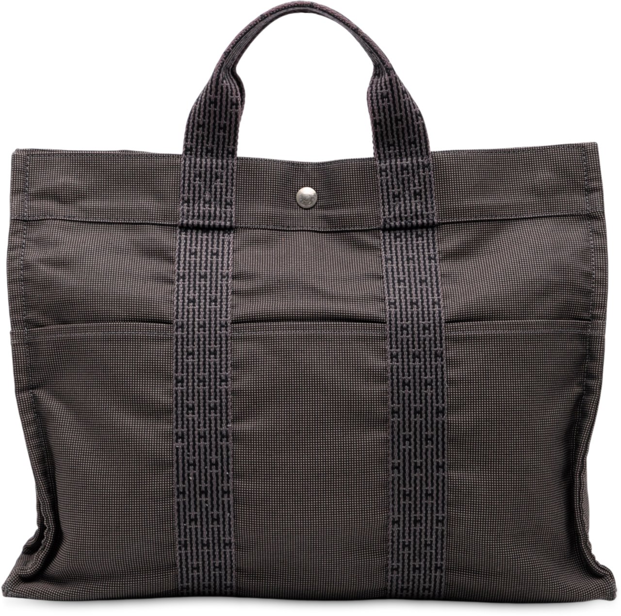 Hermès Canvas Herline MM Grijs