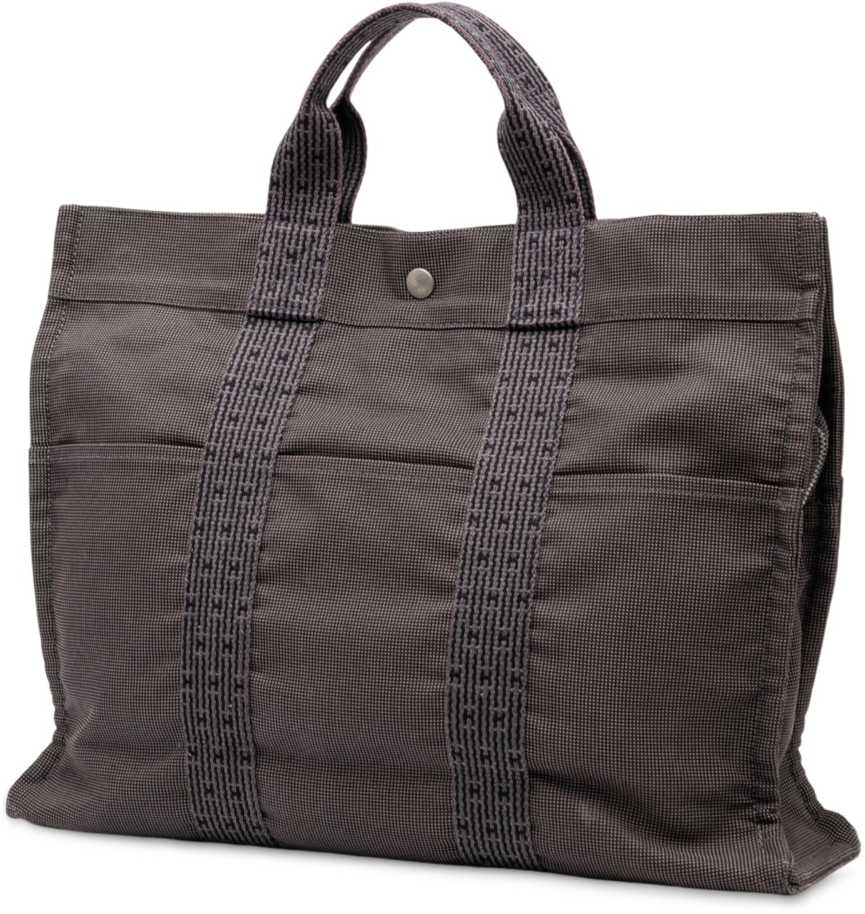 Hermès Canvas Herline MM Grijs