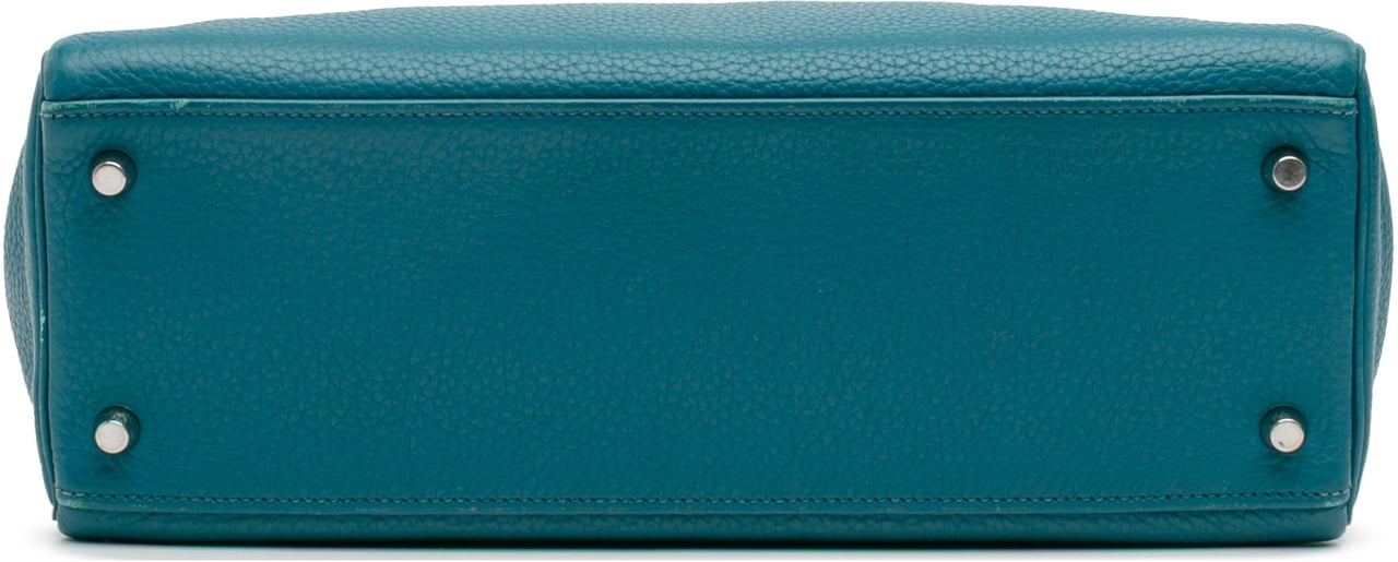 Hermès Clemence Kelly II Retourne 32 Blauw