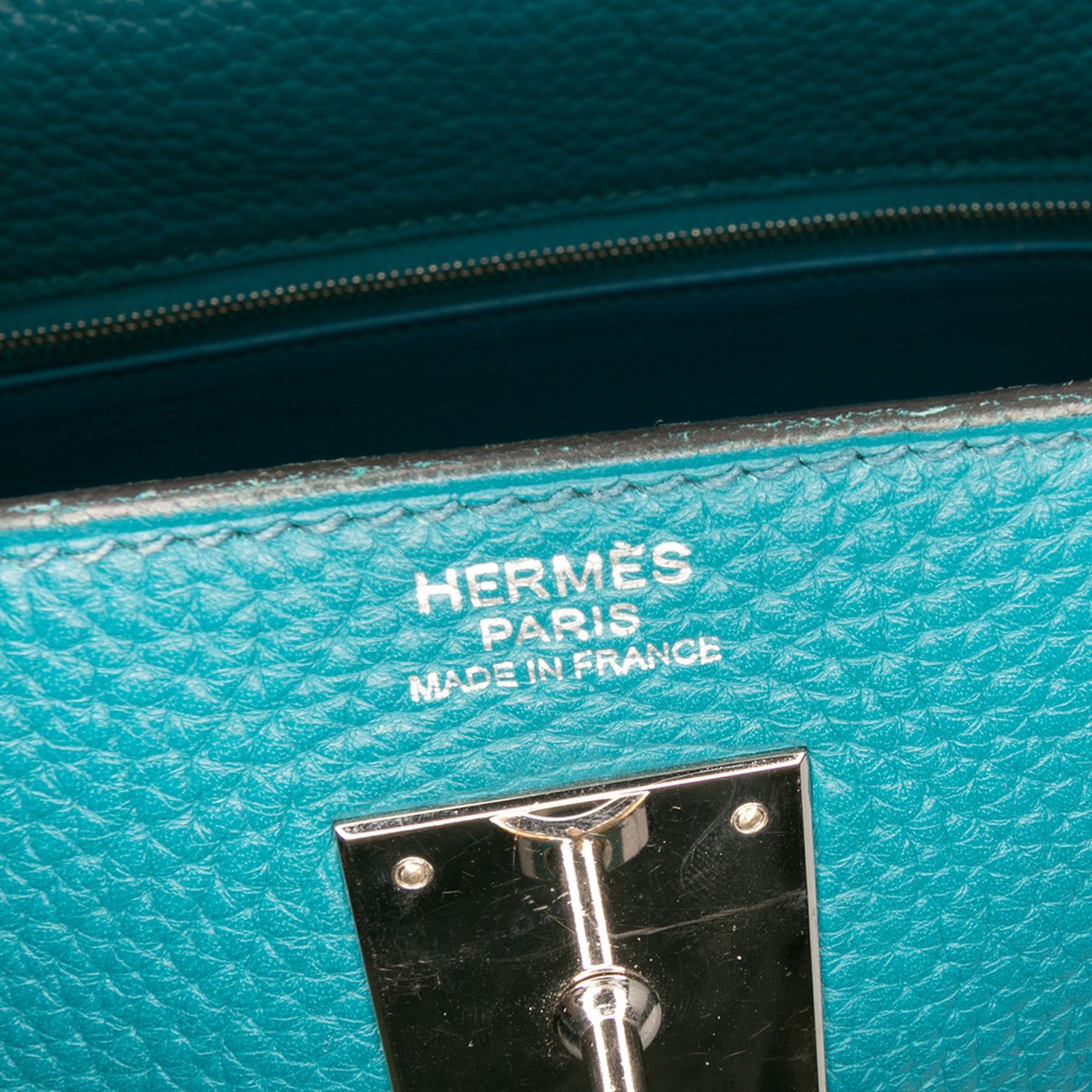 Hermès Clemence Kelly II Retourne 32 Blauw