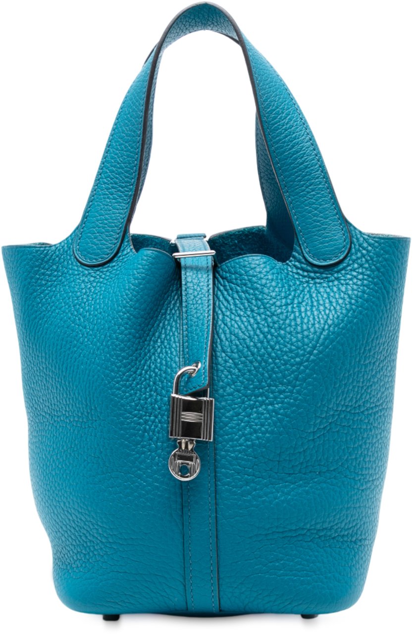 Hermès Clemence Picotin Lock 18 Blauw