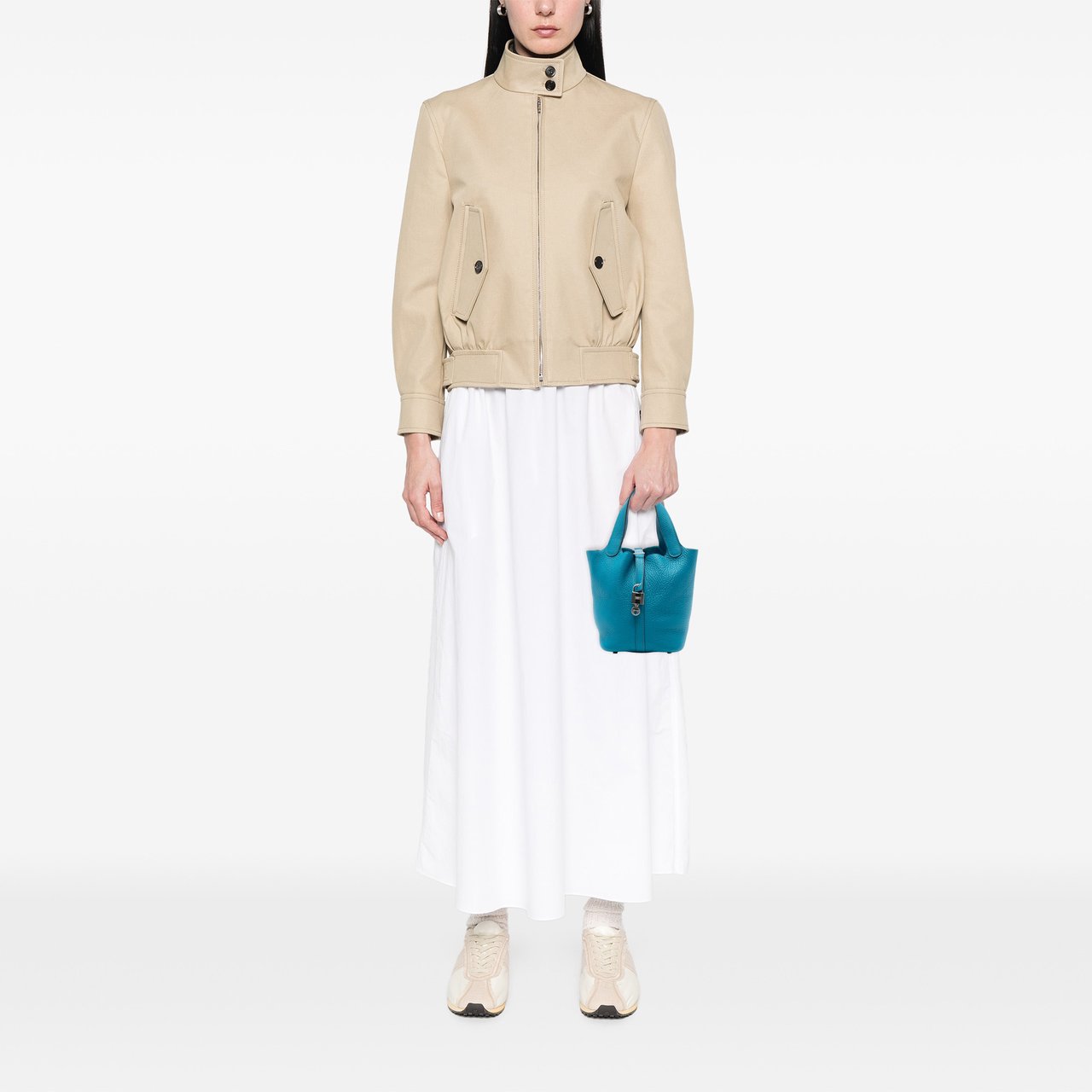 Hermès Clemence Picotin Lock 18 Blauw