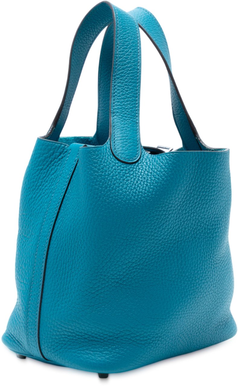 Hermès Clemence Picotin Lock 18 Blauw