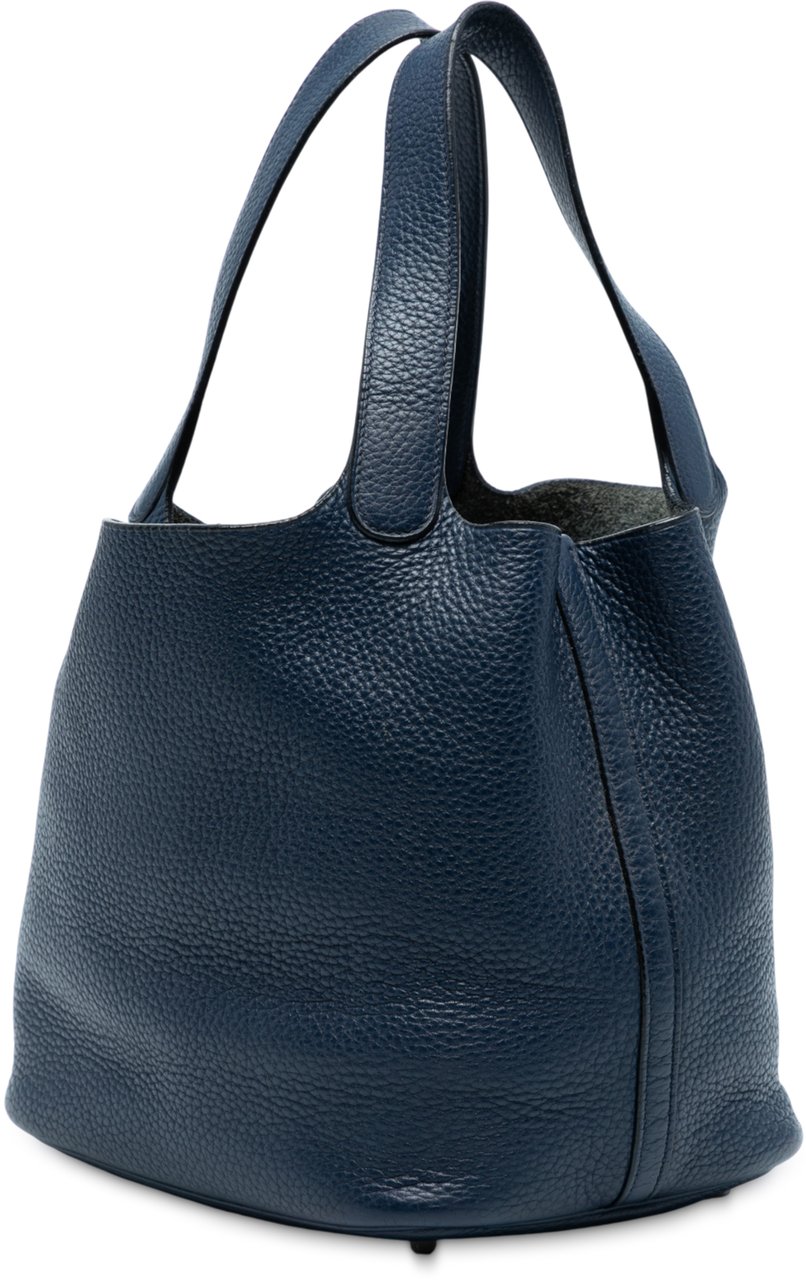 Hermès Clemence Picotin Lock 22 Blauw