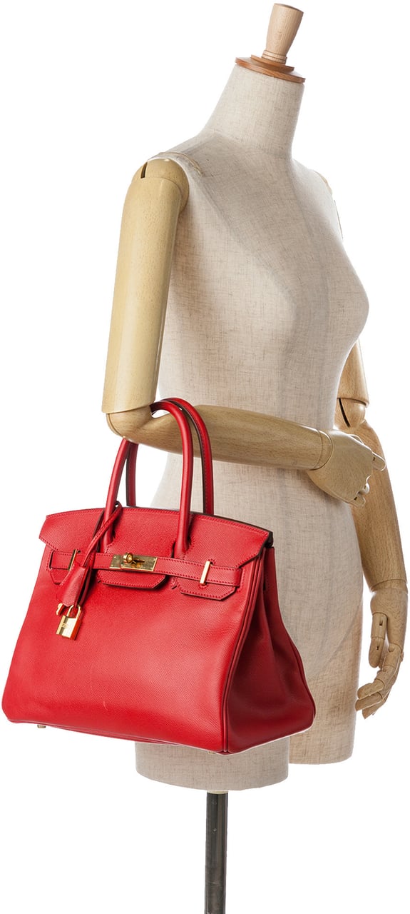 Hermès Epsom Birkin Retourne 30 Rood