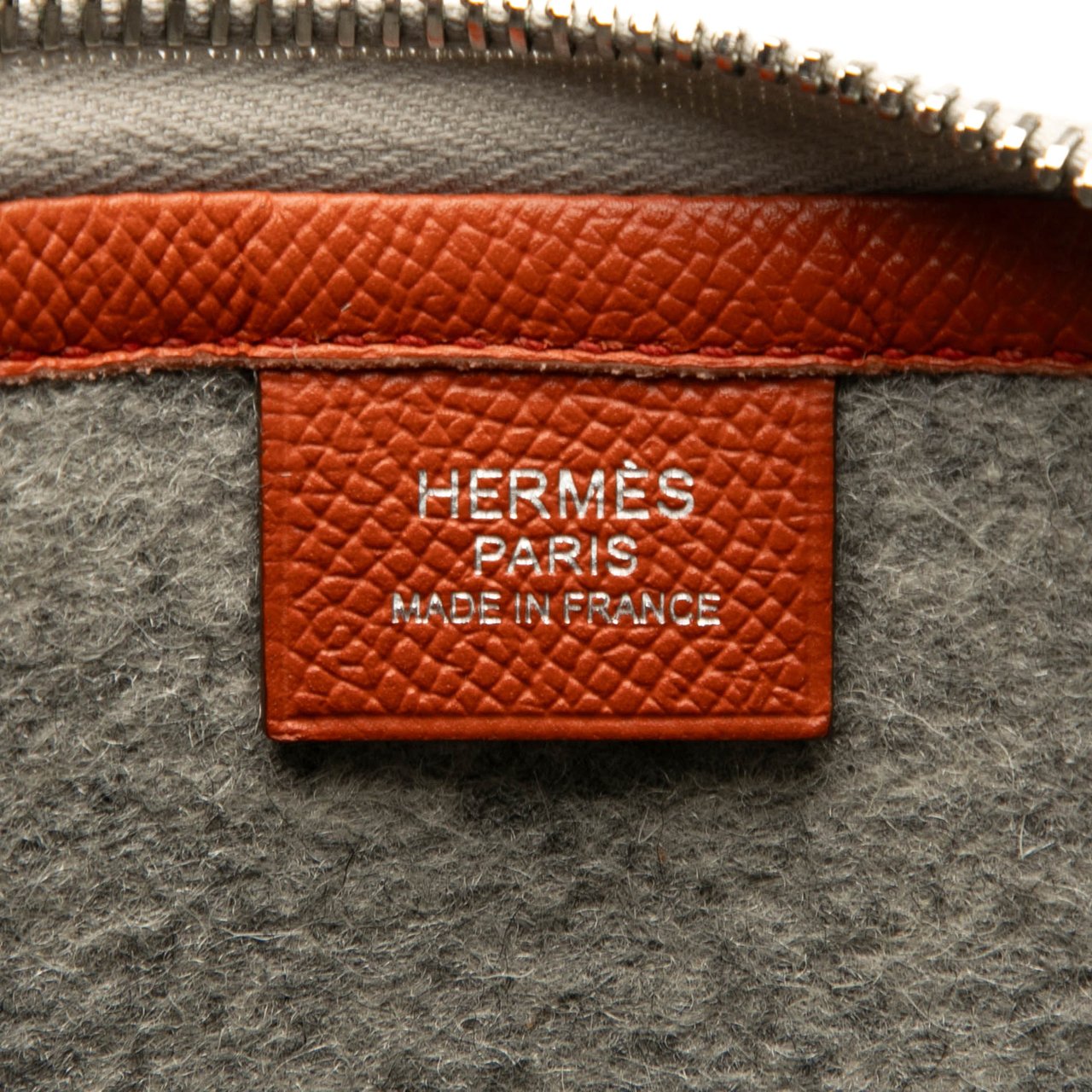 Hermès Epsom and Felt Toodoo 37 Oranje