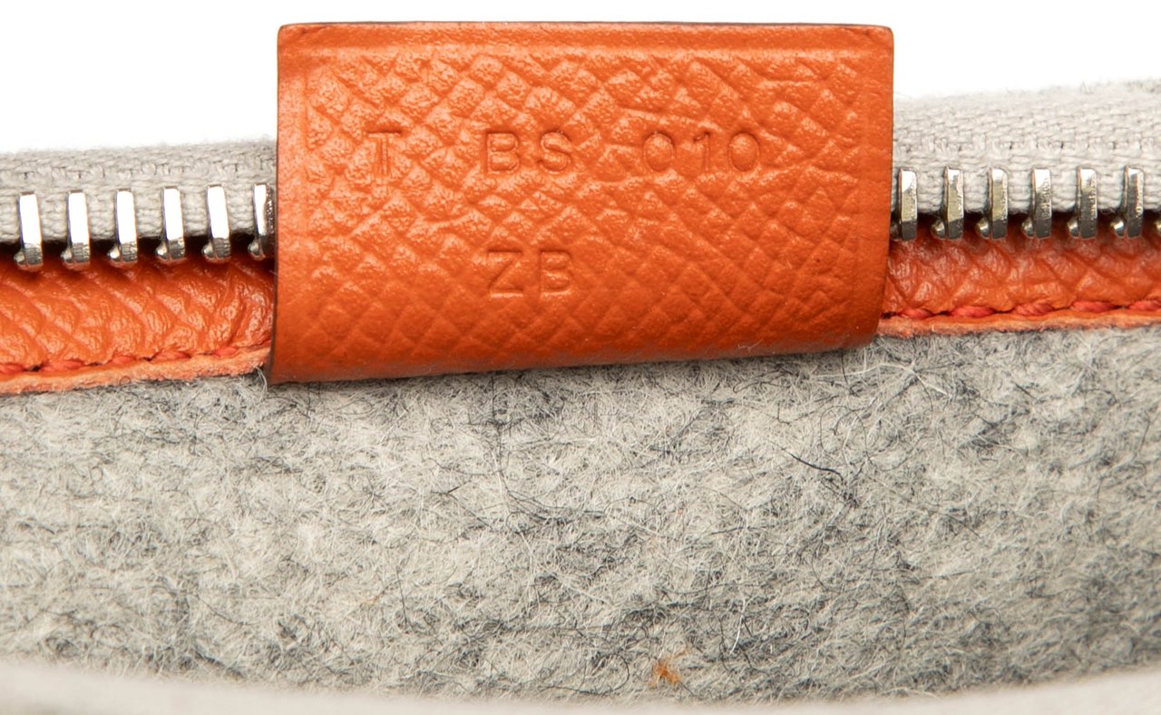 Hermès Epsom and Felt Toodoo 37 Oranje