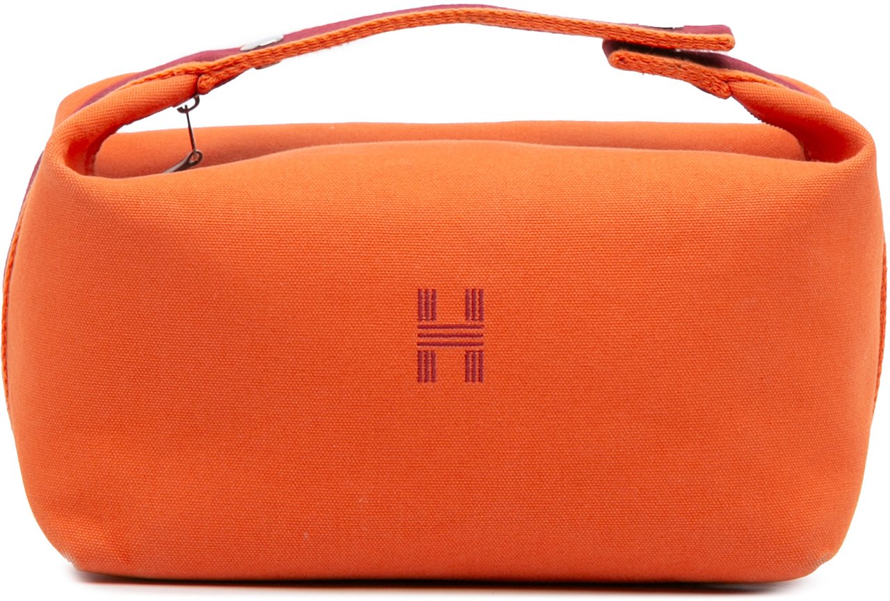 Hermès Large Canvas Bride A Brac Case Oranje