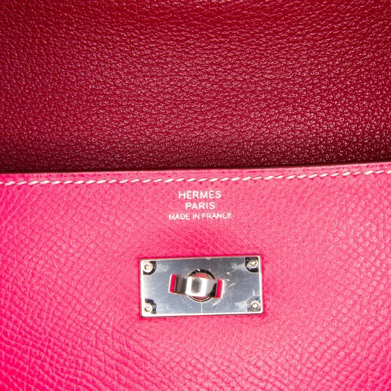 Hermès Epsom Kelly Longue Wallet Roze