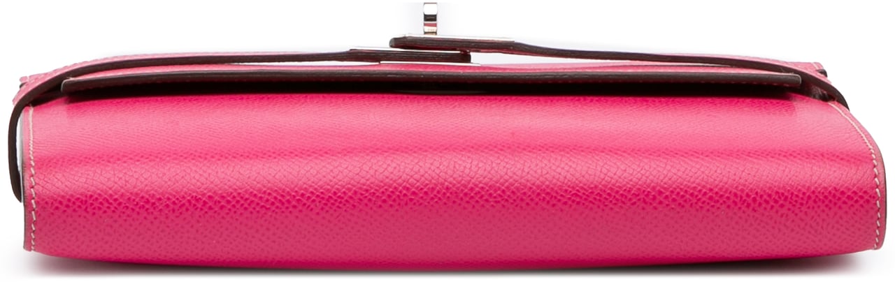 Hermès Epsom Kelly Longue Wallet Roze