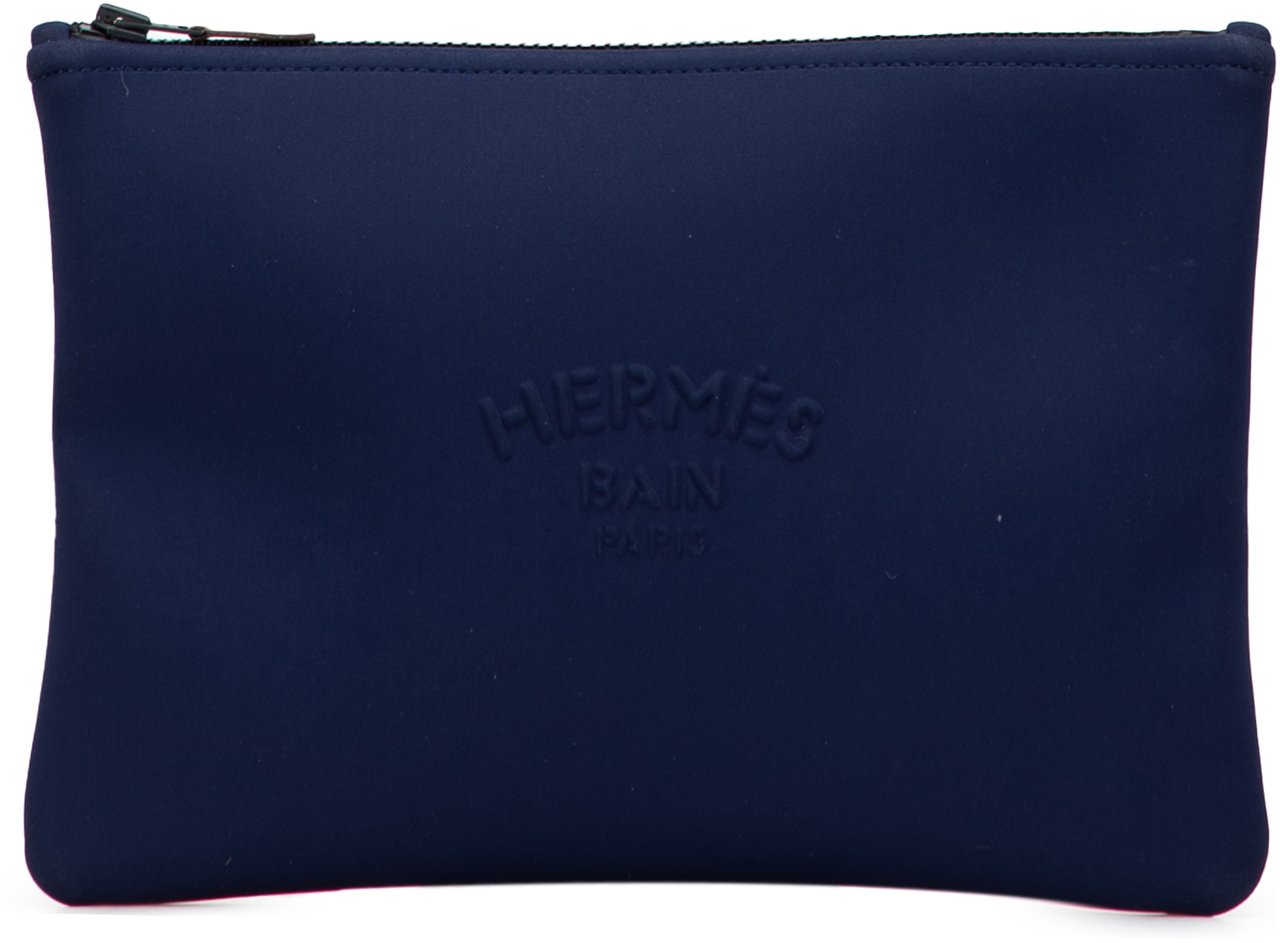 Hermès Medium Neoprene Neobain Case Blauw