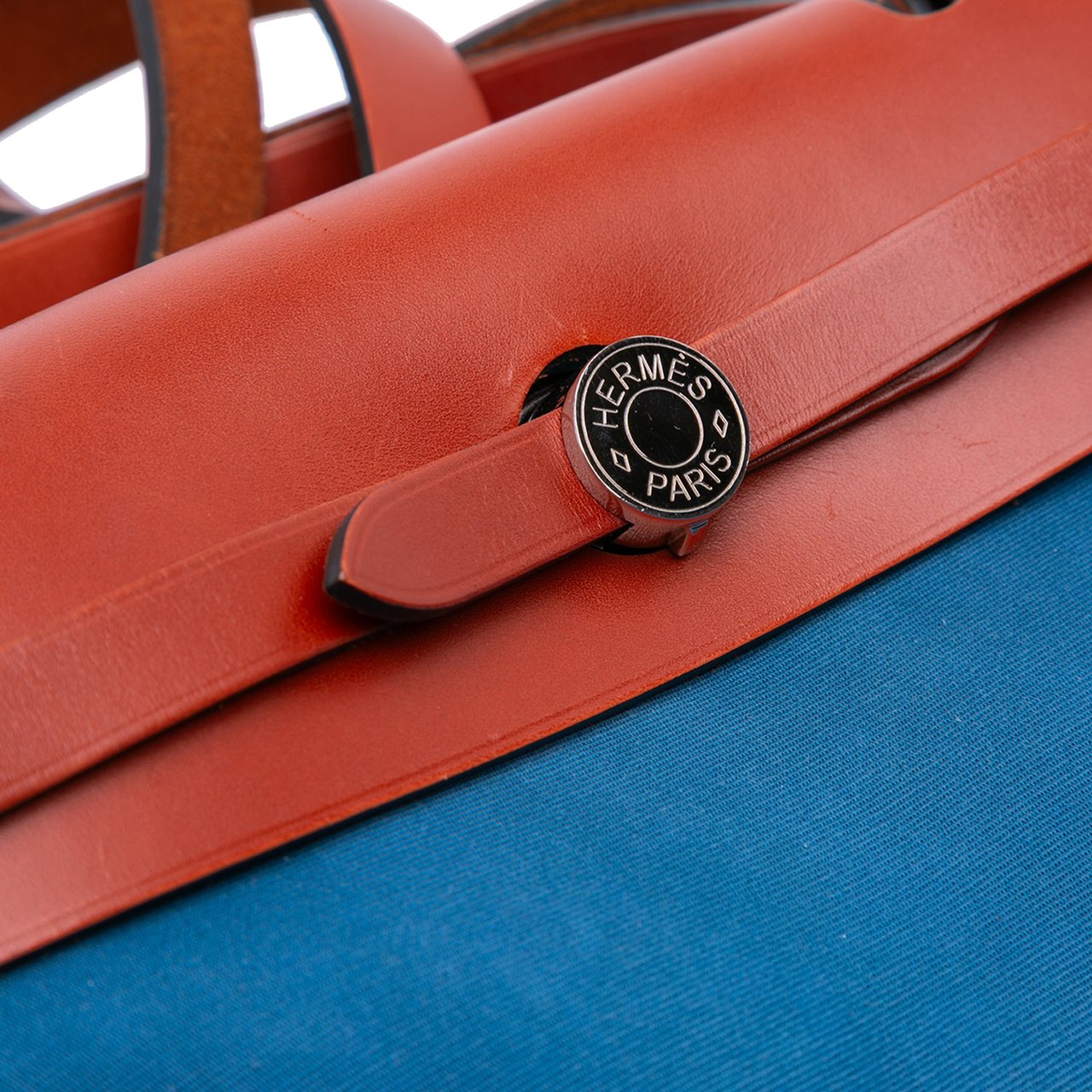 Hermès Toile Herbag Zip 31 Blauw