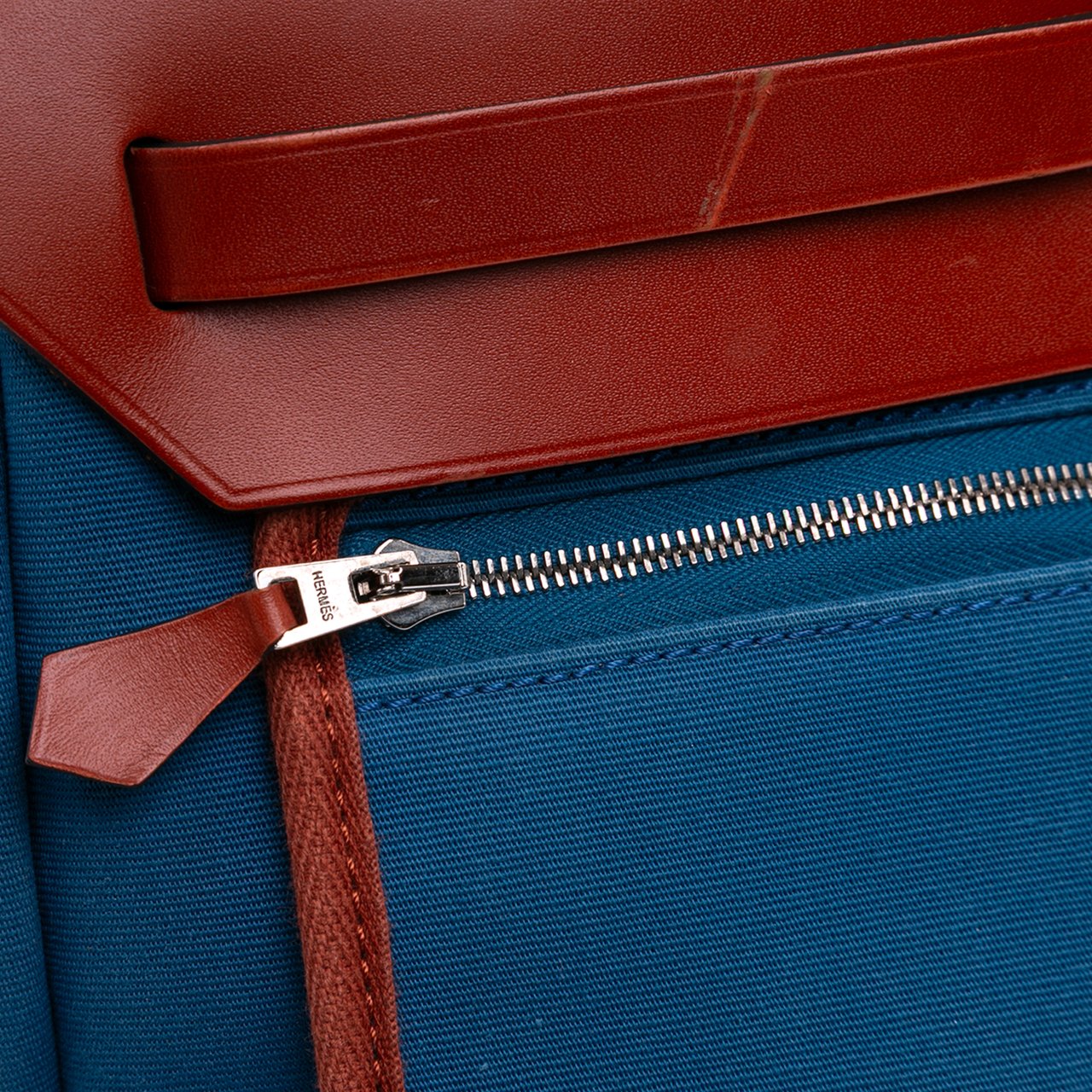 Hermès Toile Herbag Zip 31 Blauw