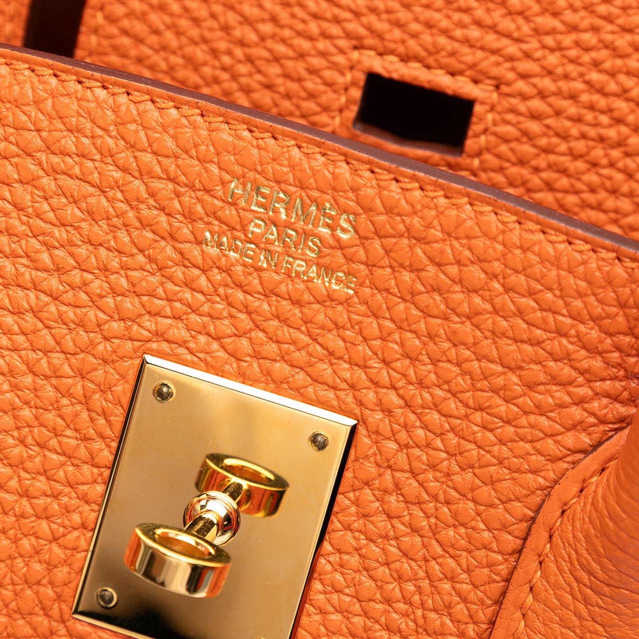 Hermès Togo Birkin Retourne 35 Oranje