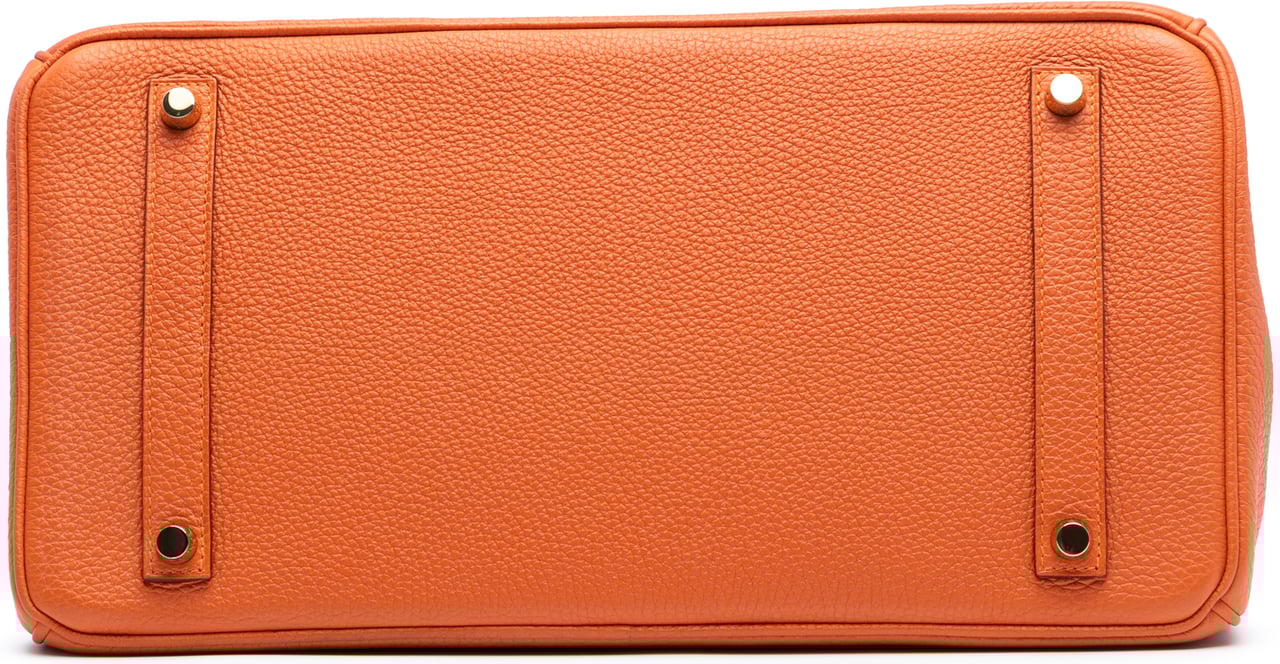 Hermès Togo Birkin Retourne 35 Oranje