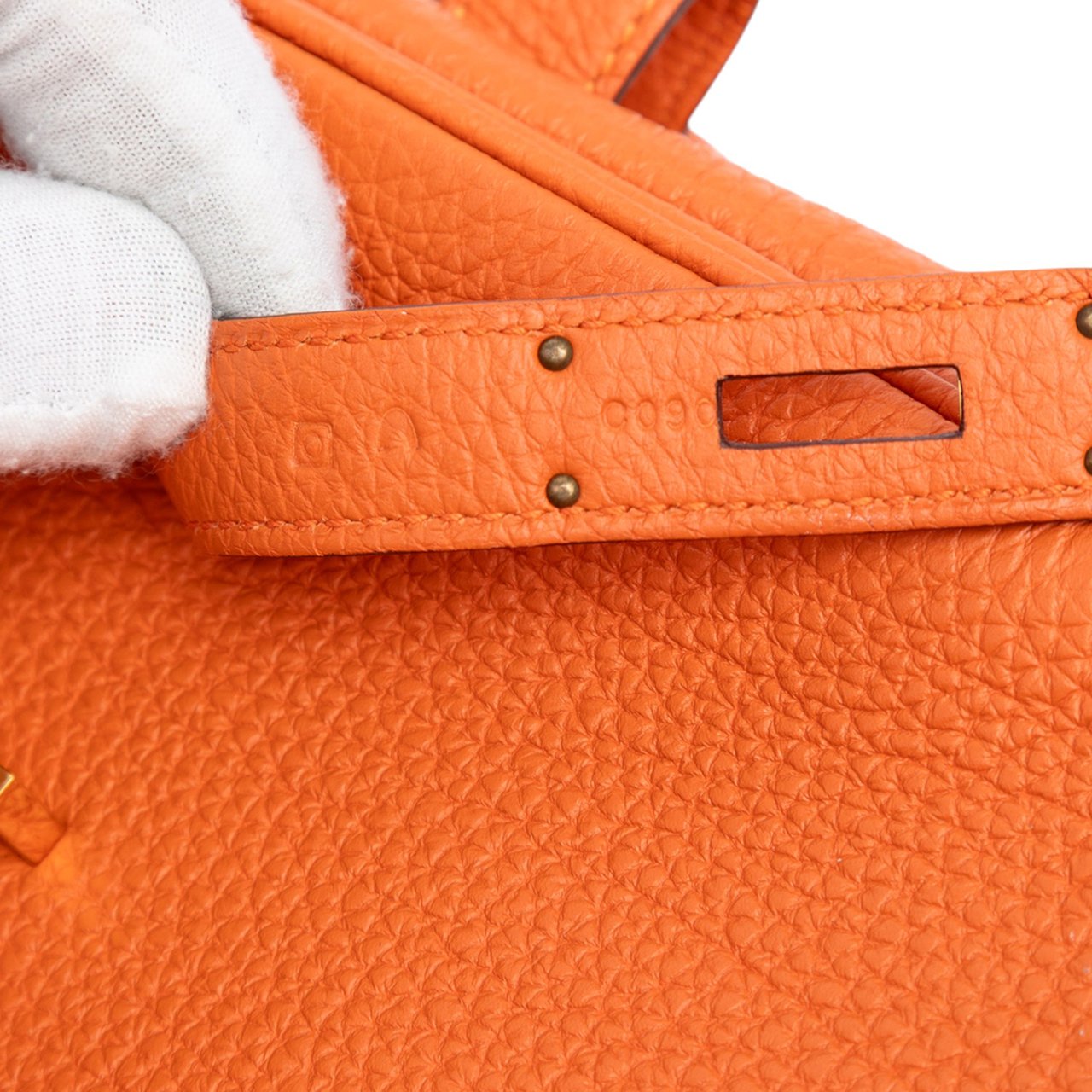 Hermès Togo Birkin Retourne 35 Oranje