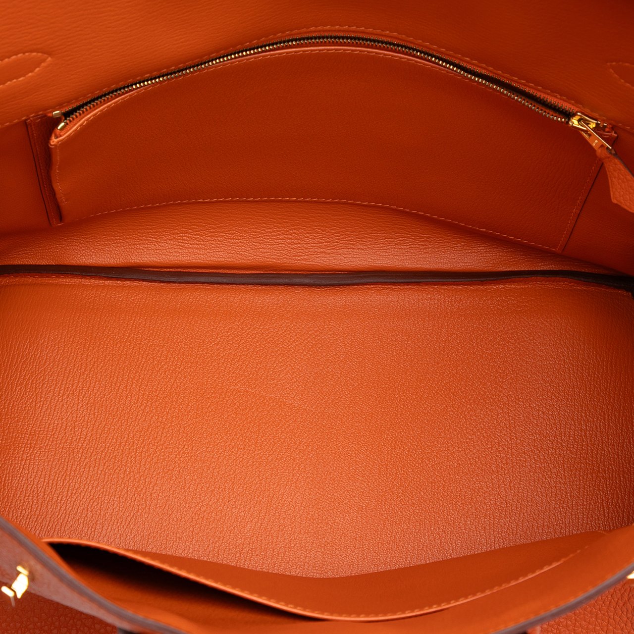 Hermès Togo Birkin Retourne 35 Oranje