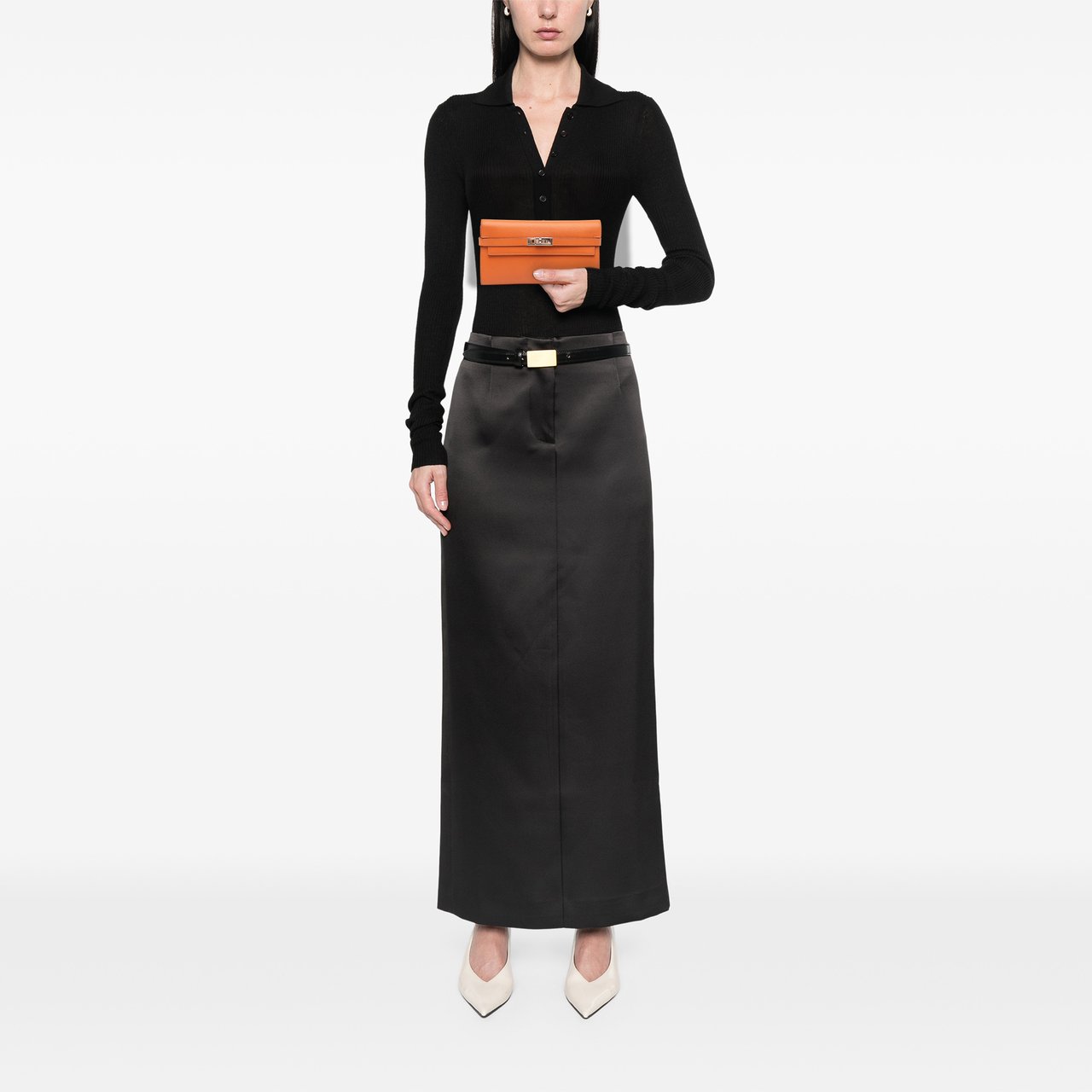 Hermès Epsom Kelly Longue Wallet Oranje