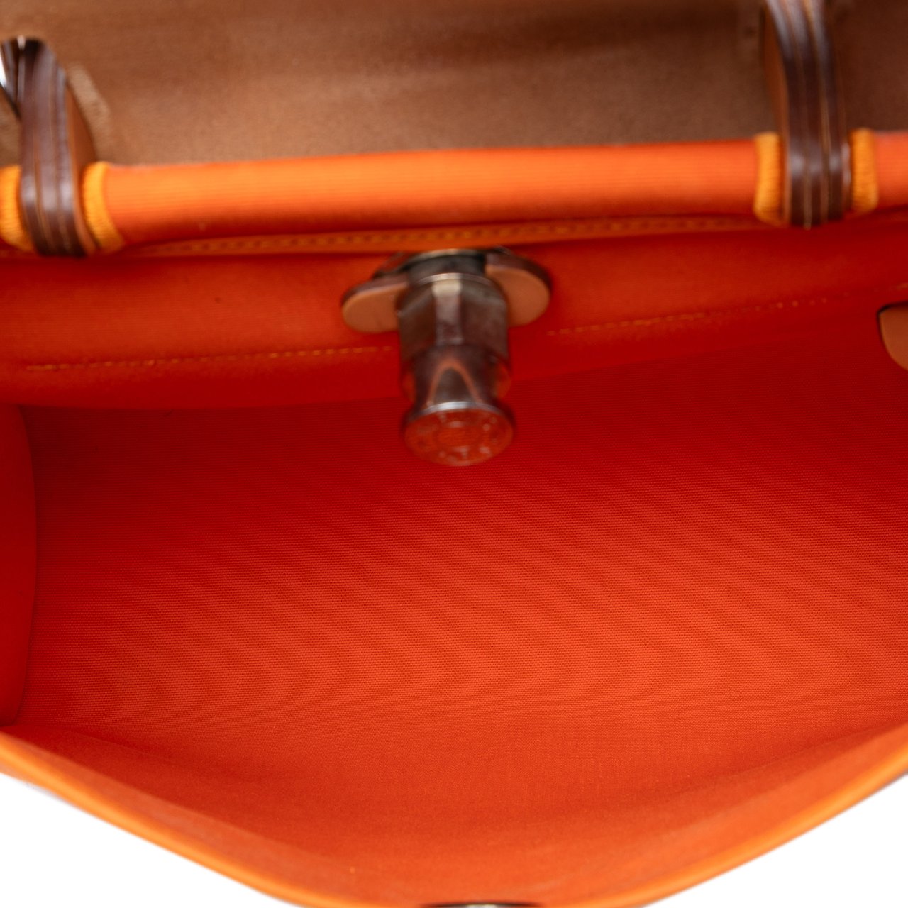 Hermès Toile Herbag Zip 31 Oranje