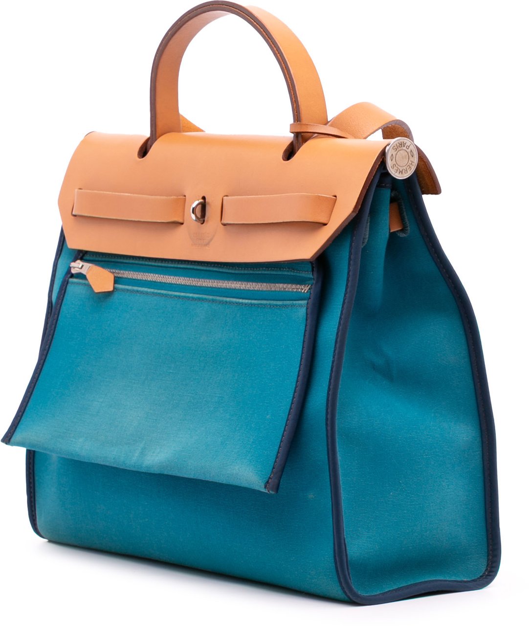 Hermès Toile Herbag Zip 31 Blauw