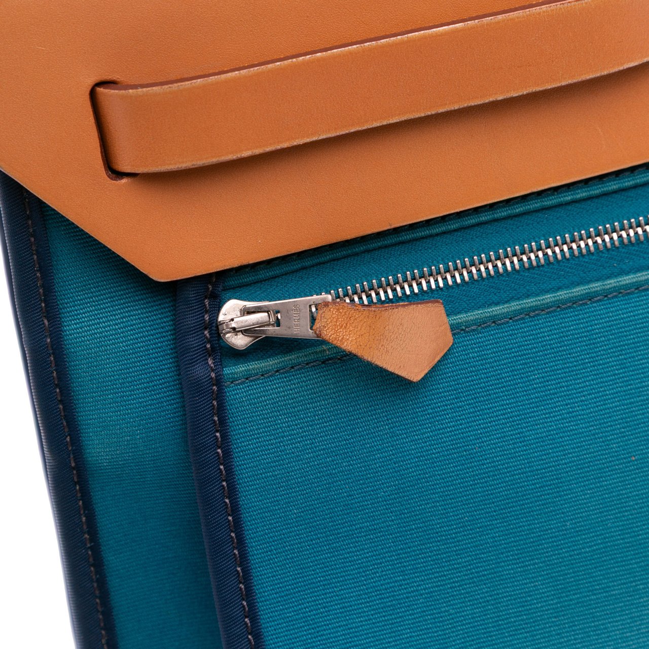 Hermès Toile Herbag Zip 31 Blauw