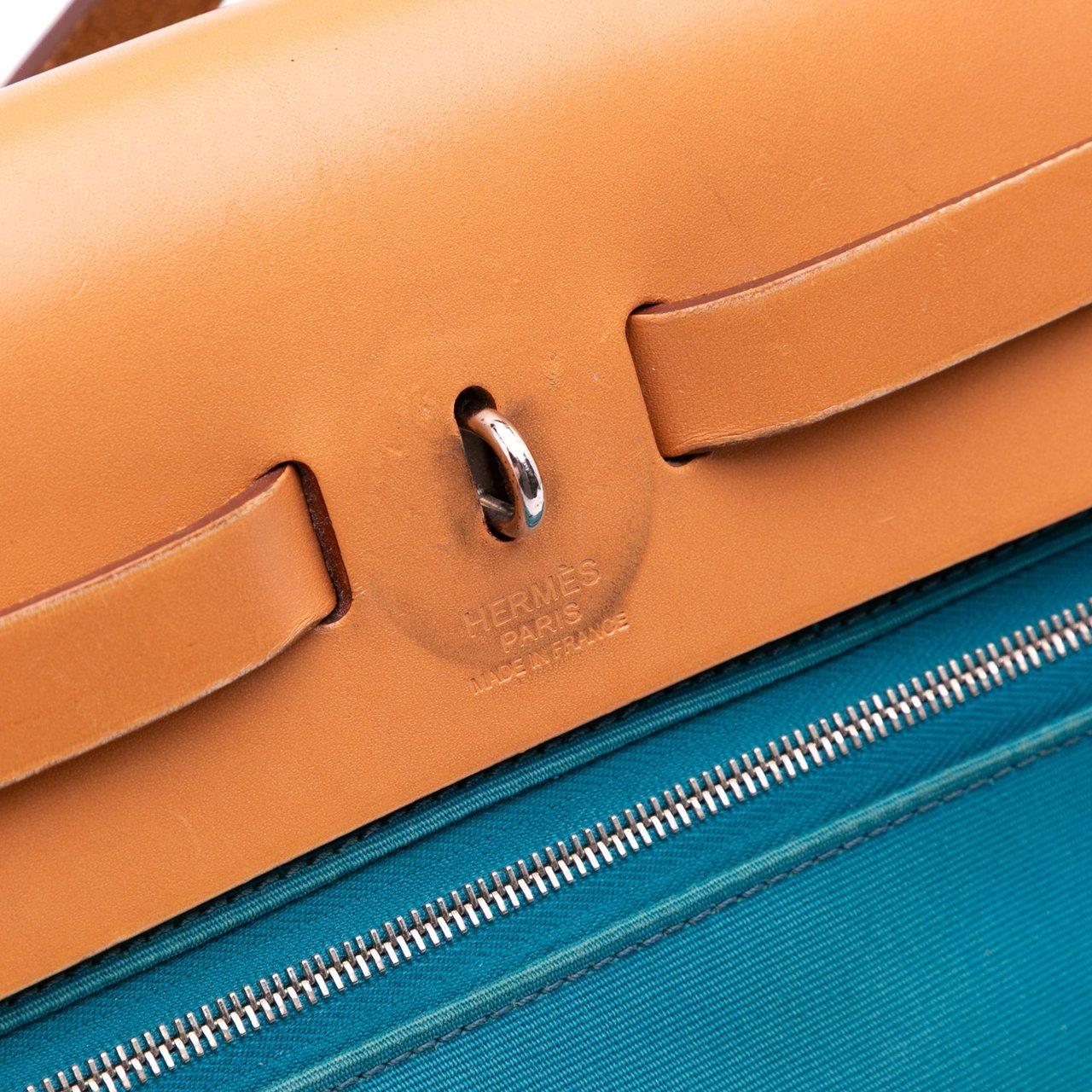 Hermès Toile Herbag Zip 31 Blauw