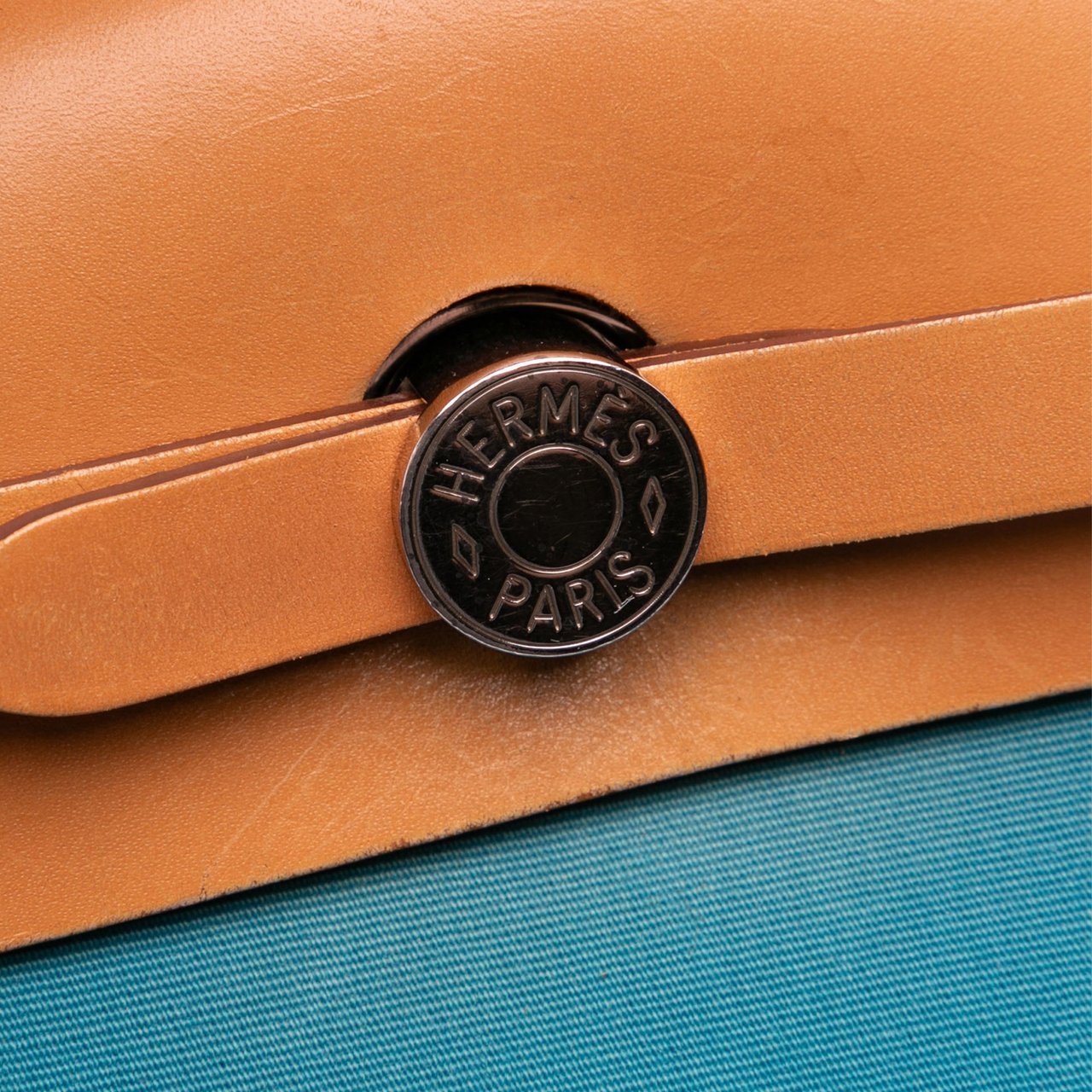 Hermès Toile Herbag Zip 31 Blauw