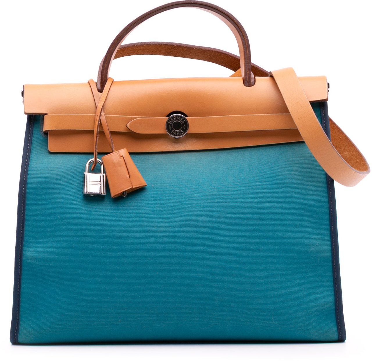Hermès Toile Herbag Zip 31 Blauw