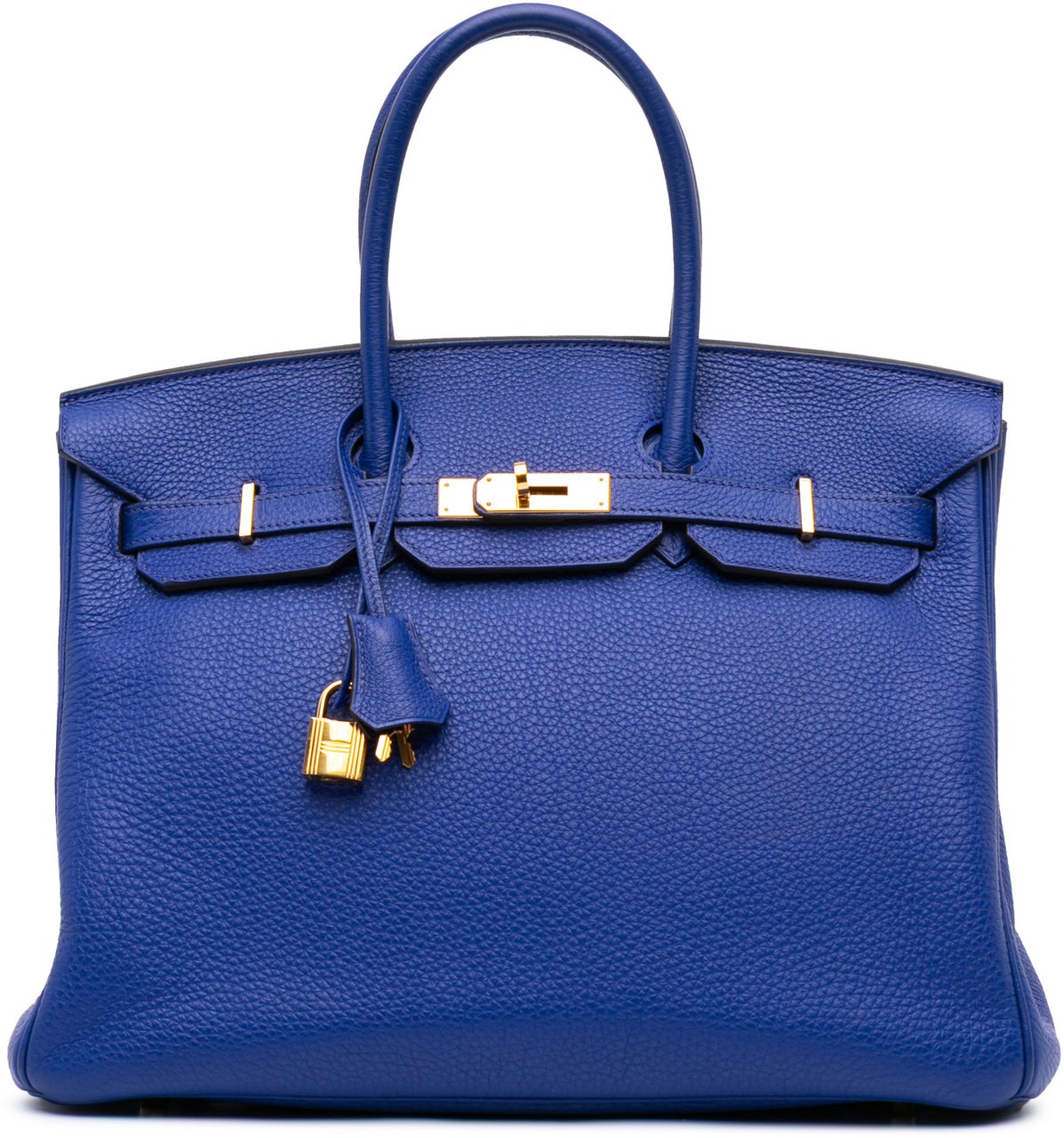 Hermès Togo Birkin Retourne 35 Blauw