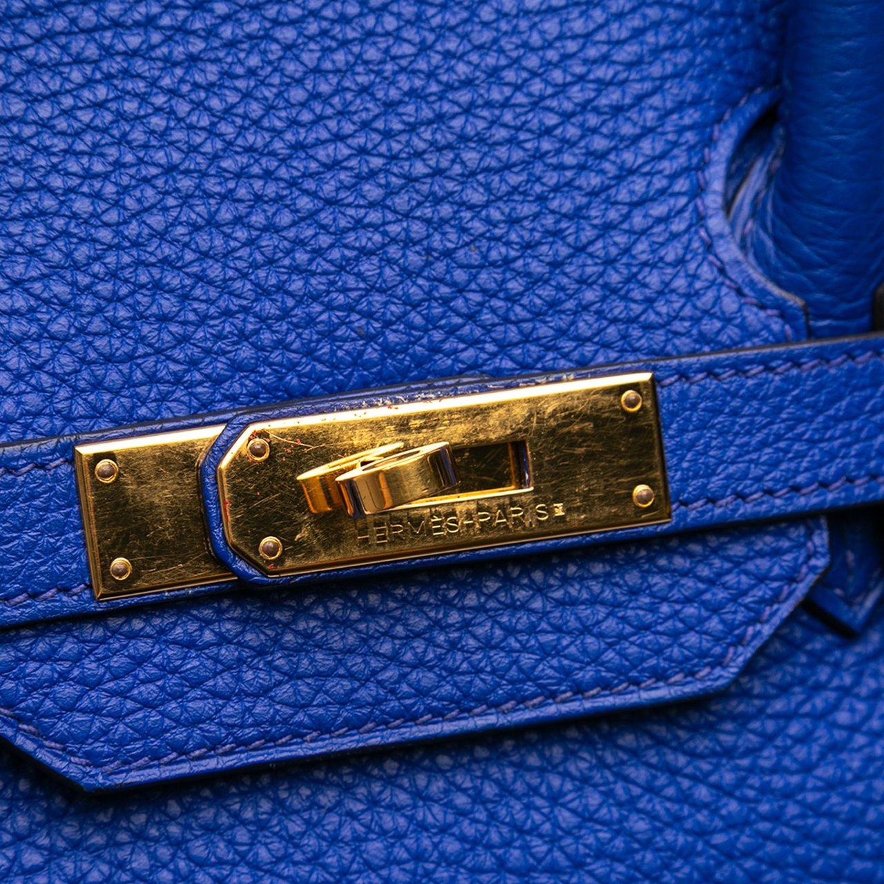 Hermès Togo Birkin Retourne 35 Blauw