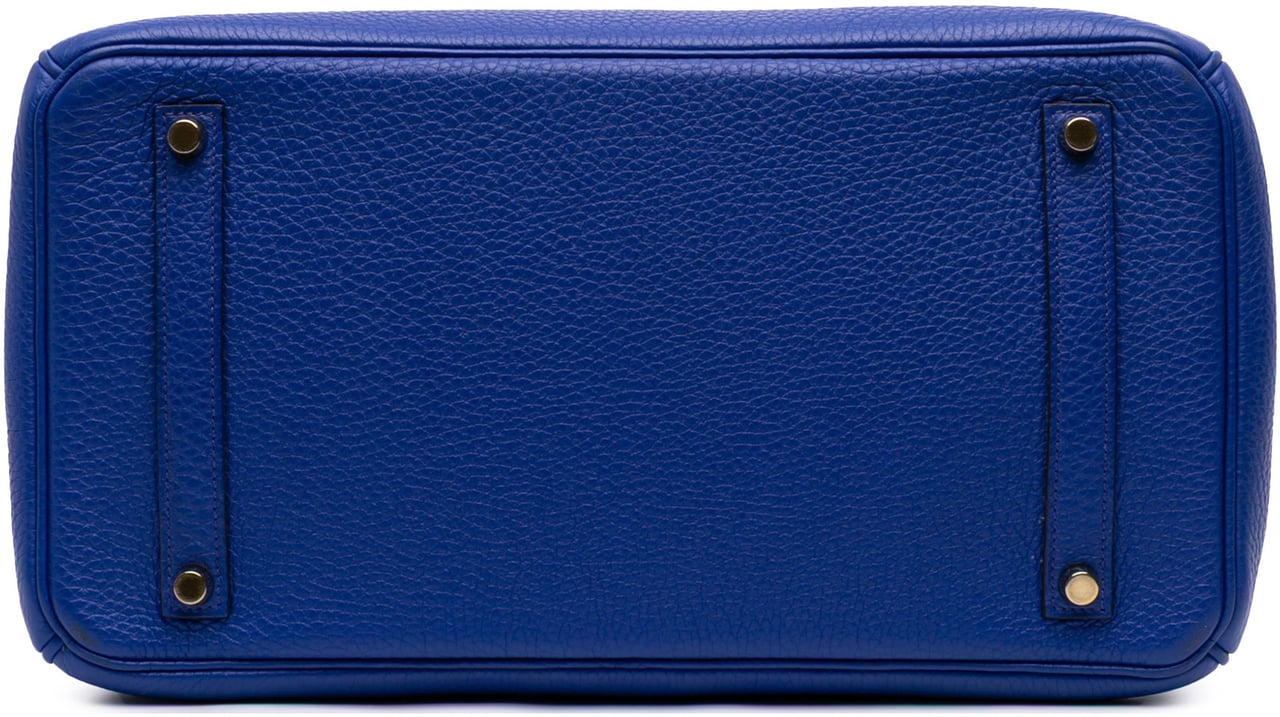 Hermès Togo Birkin Retourne 35 Blauw