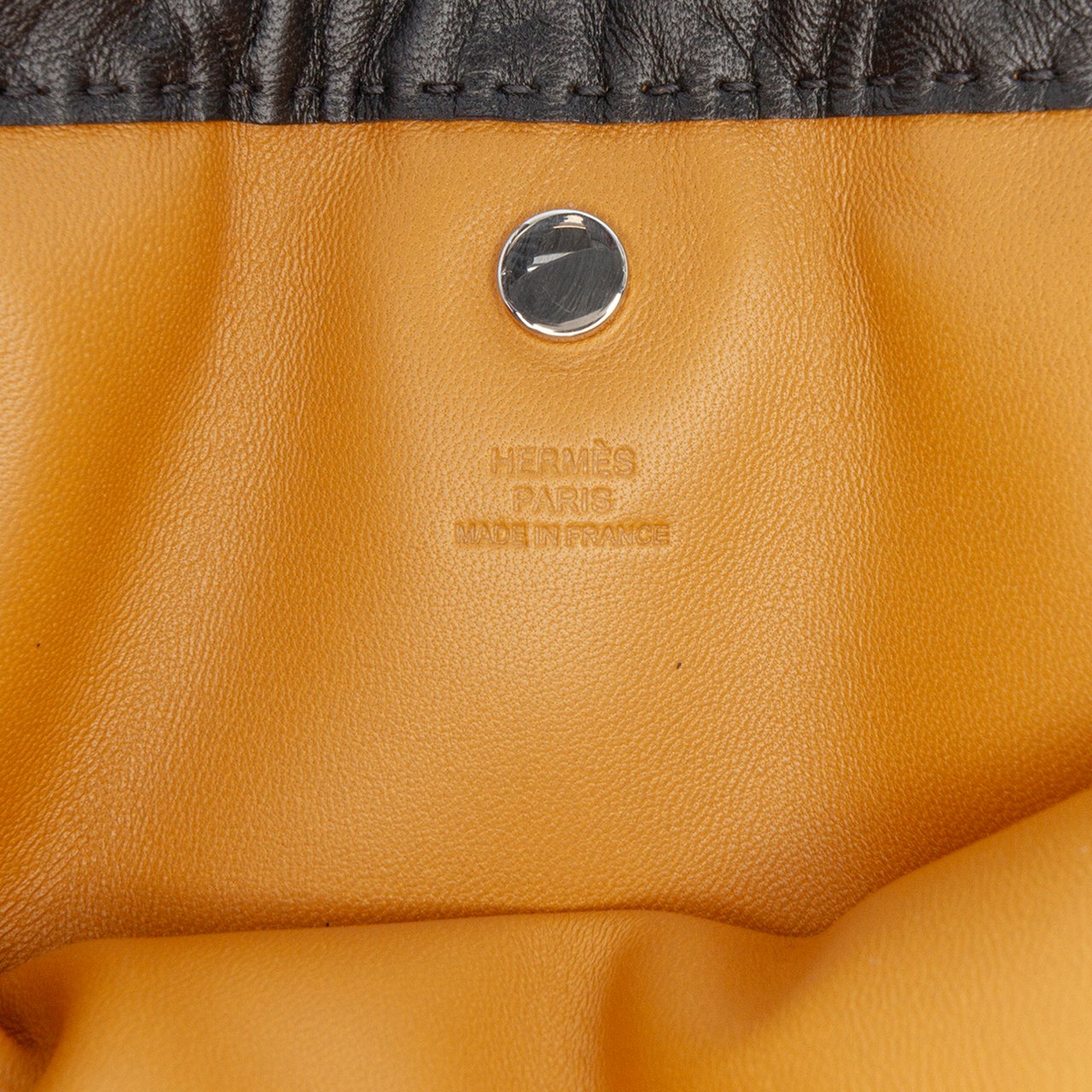 Hermès Milo Lambskin Pilo Pouch Zwart