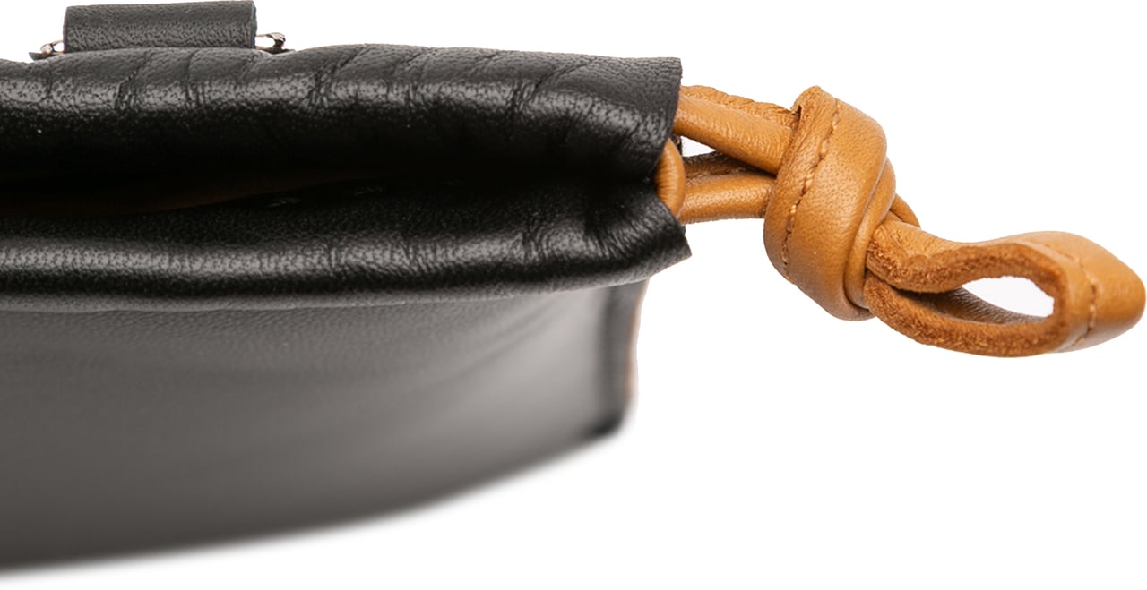 Hermès Milo Lambskin Pilo Pouch Zwart