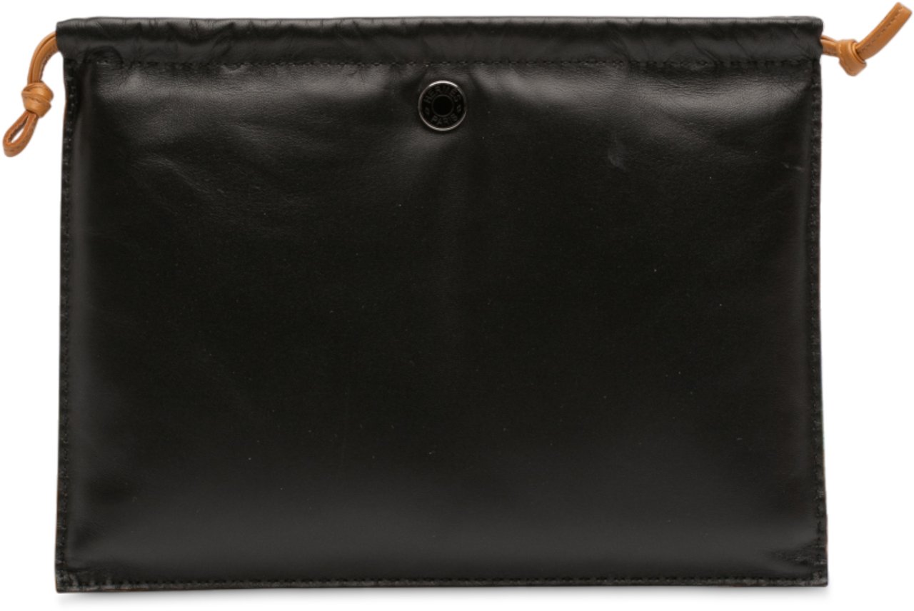 Hermès Milo Lambskin Pilo Pouch Zwart