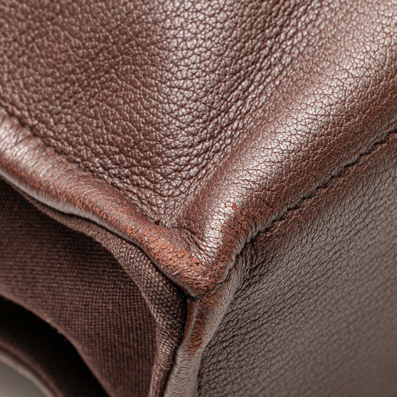 Hermès Canvas and Leather Fourre Tout MM Bruin