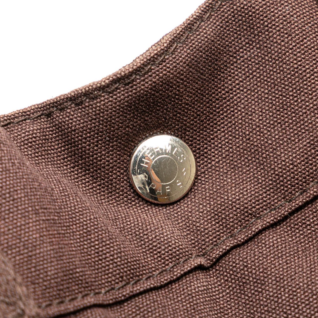 Hermès Canvas and Leather Fourre Tout MM Bruin