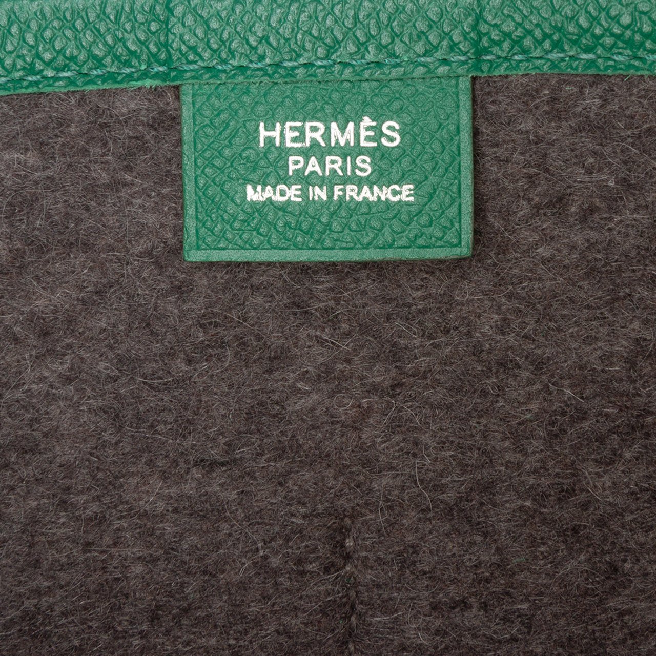 Hermès Epsom and Felt Toodoo 37 Groen