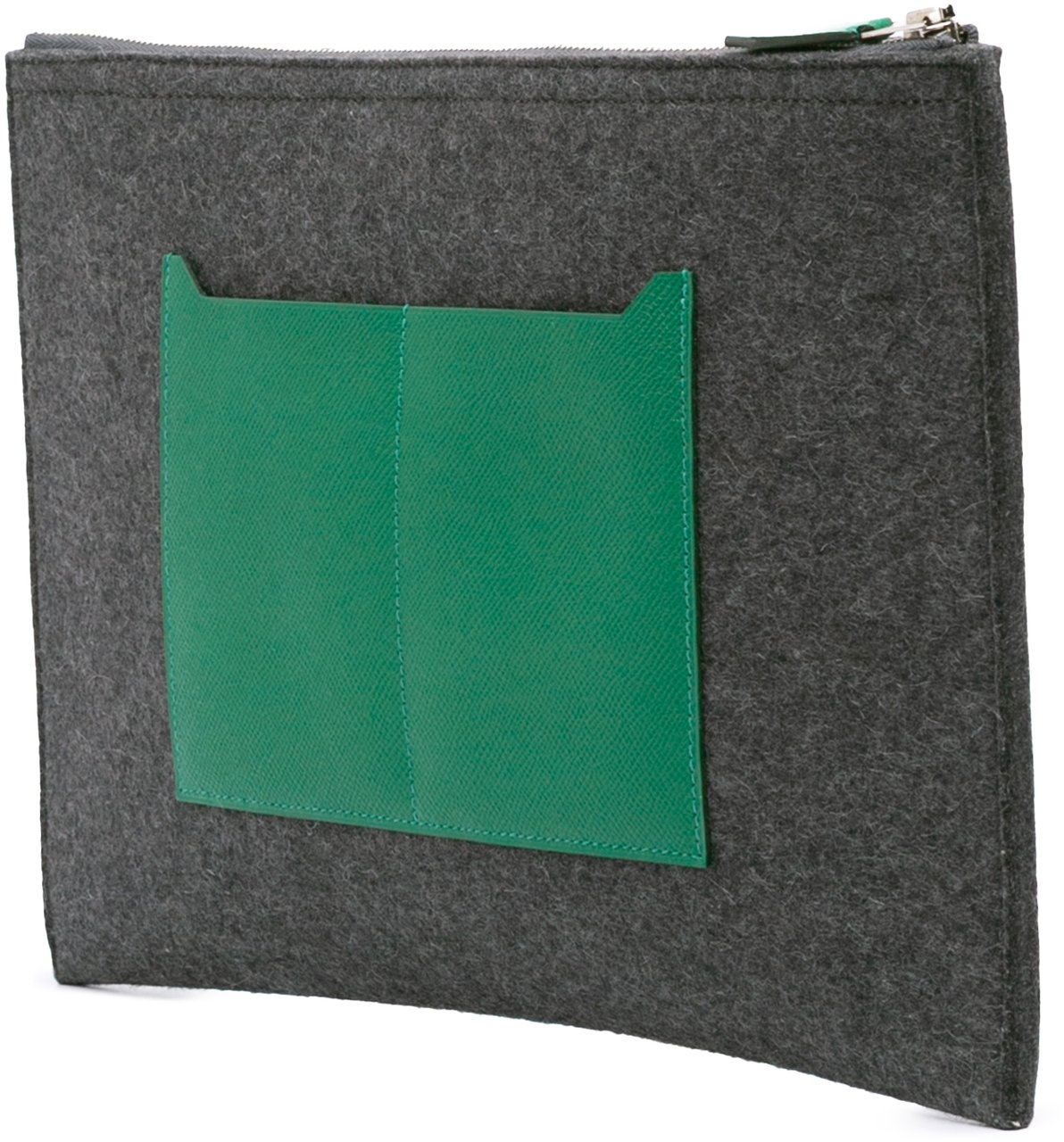 Hermès Epsom and Felt Toodoo 37 Groen
