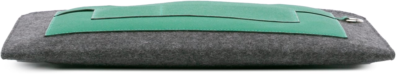 Hermès Epsom and Felt Toodoo 37 Groen