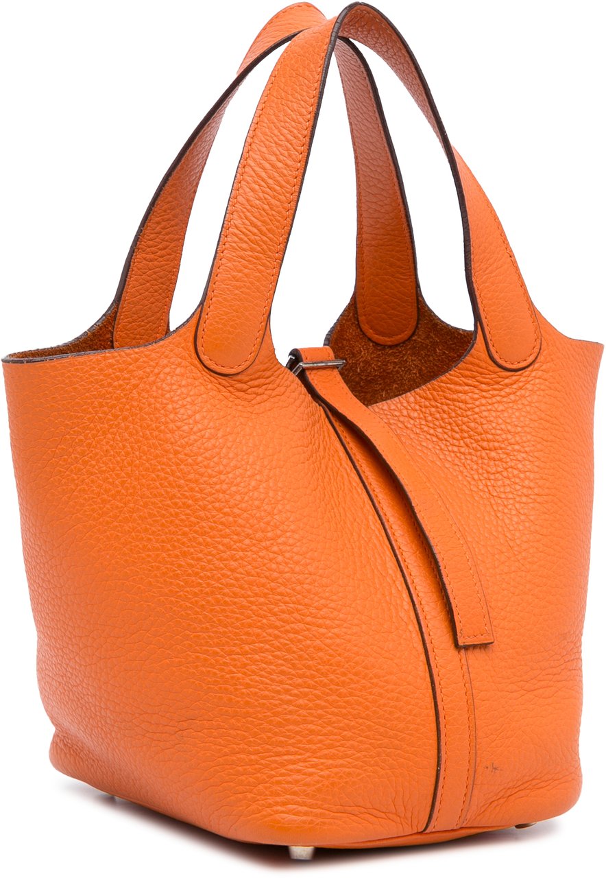 Hermès Clemence Picotin Lock 18 Oranje