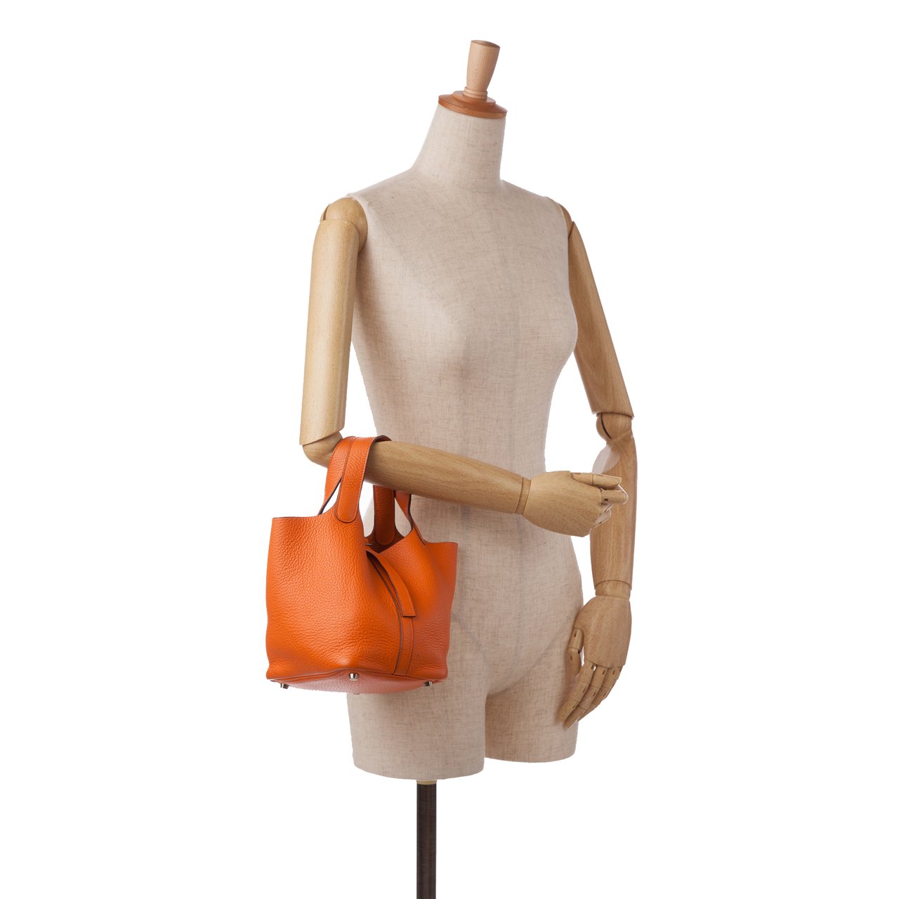 Hermès Clemence Picotin Lock 18 Oranje