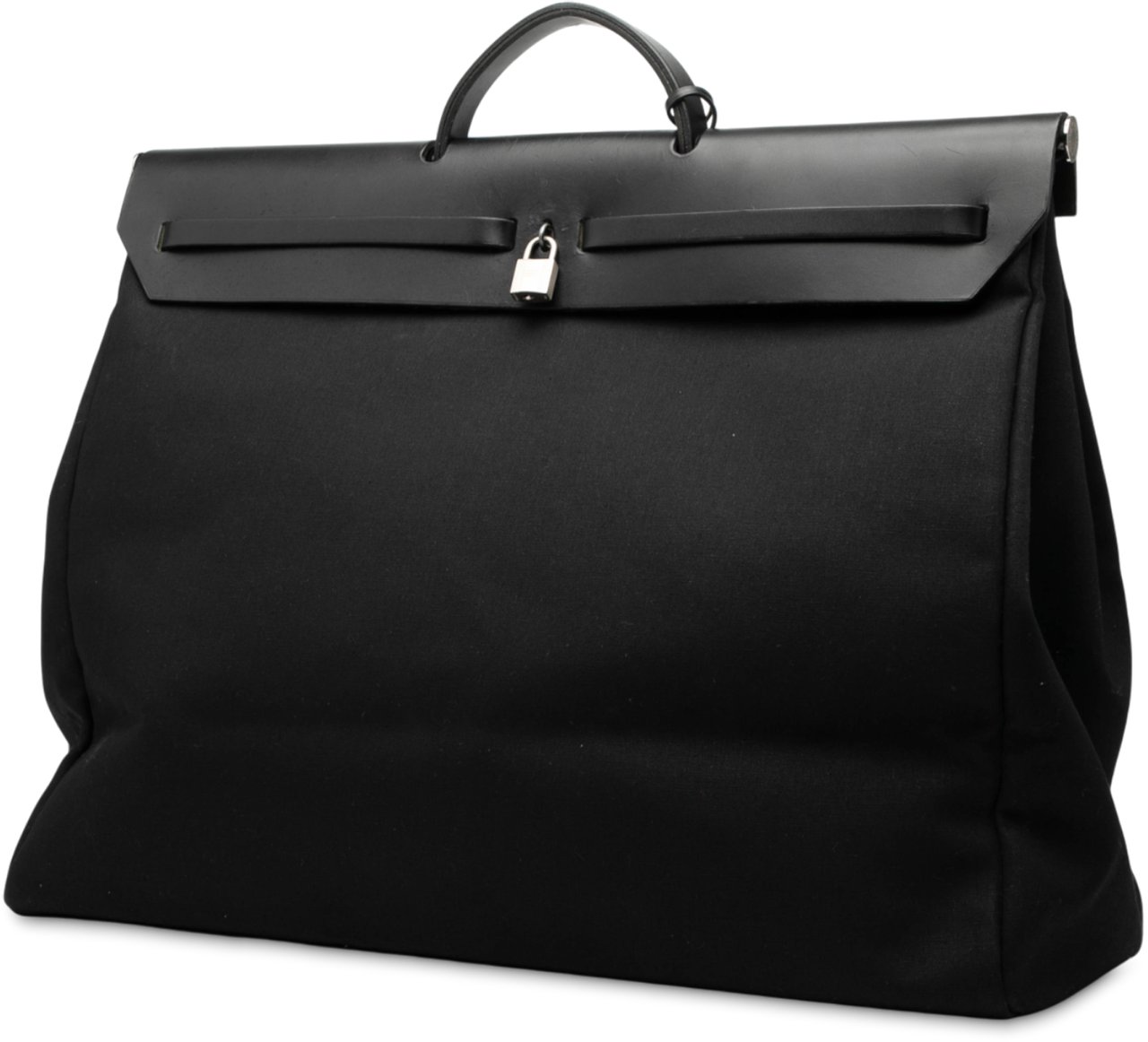 Hermès Toile Militaire Vache Hunter Herbag Zip Retourne Cabine 50 Zwart