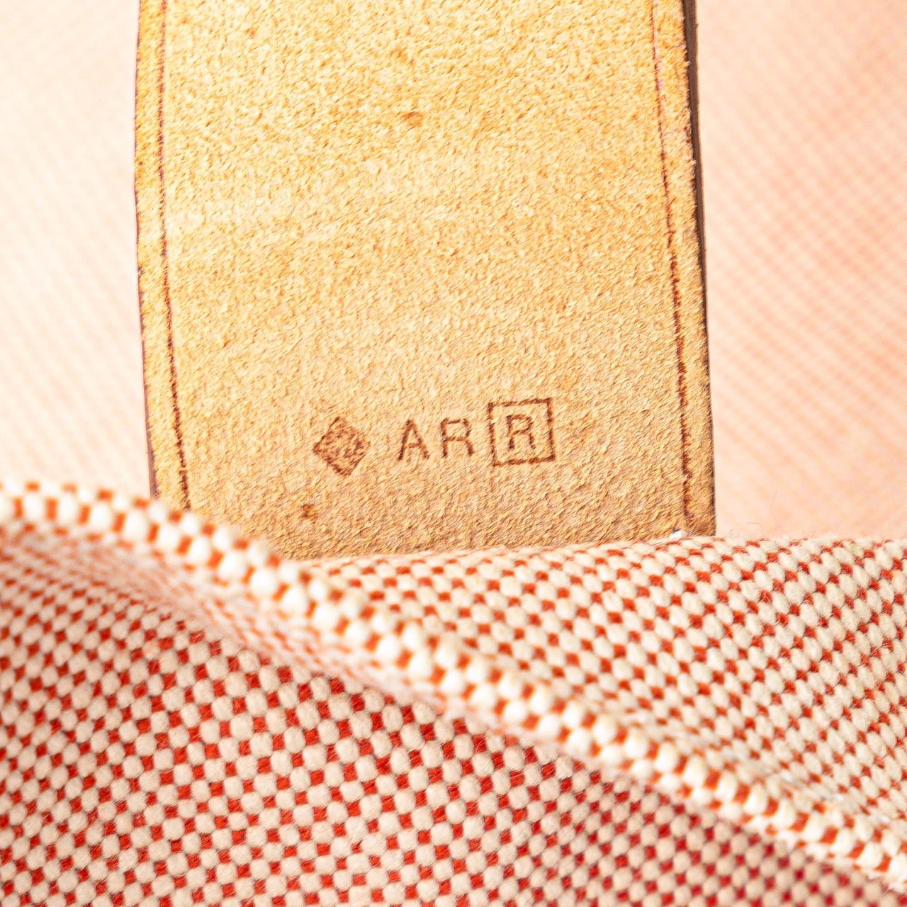 Hermès Canvas Etriviere Shopping Tote Oranje