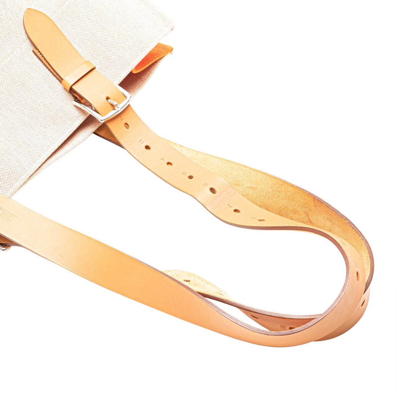 Hermès Canvas Etriviere Shopping Tote Oranje