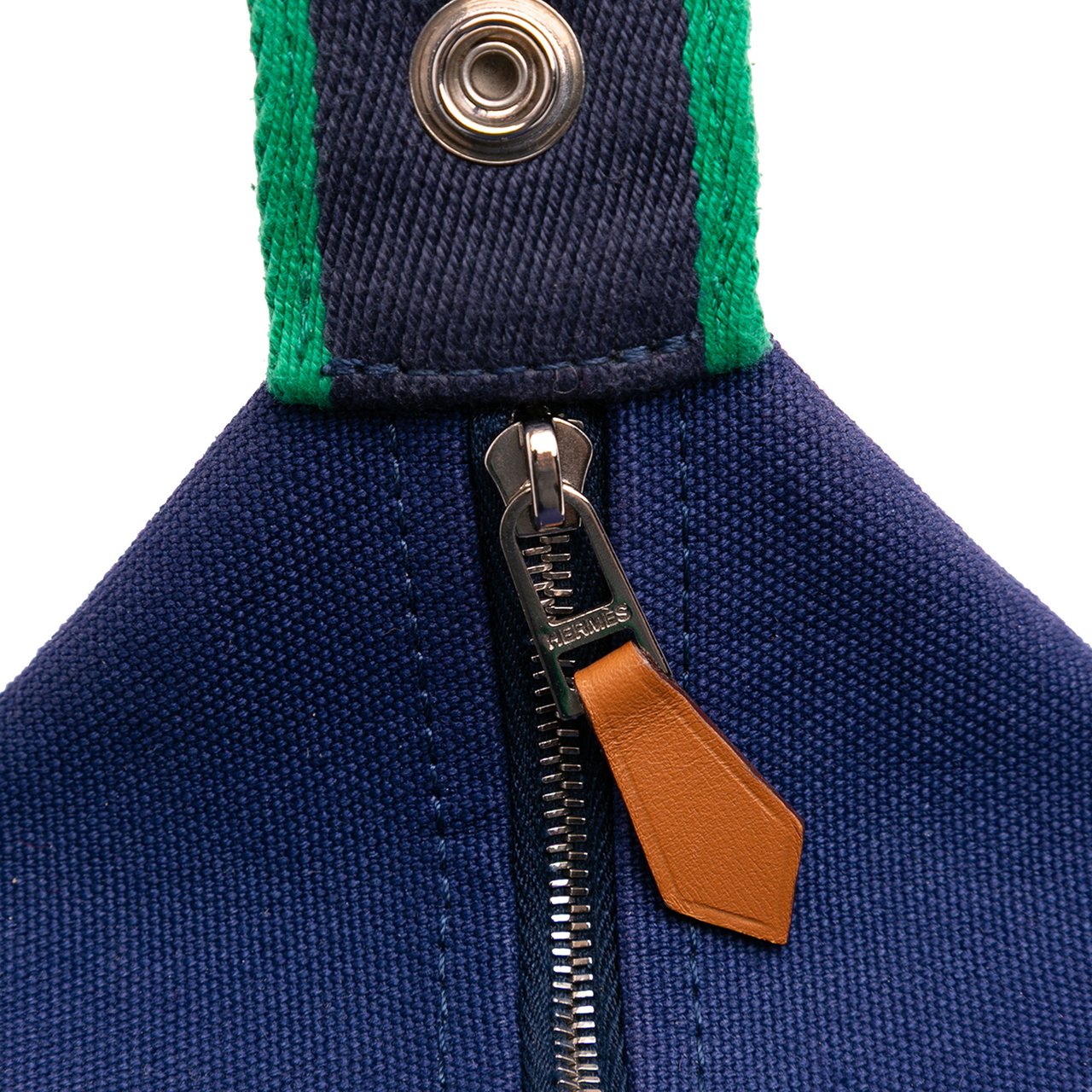 Hermès Small Canvas Bride A Brac Blauw