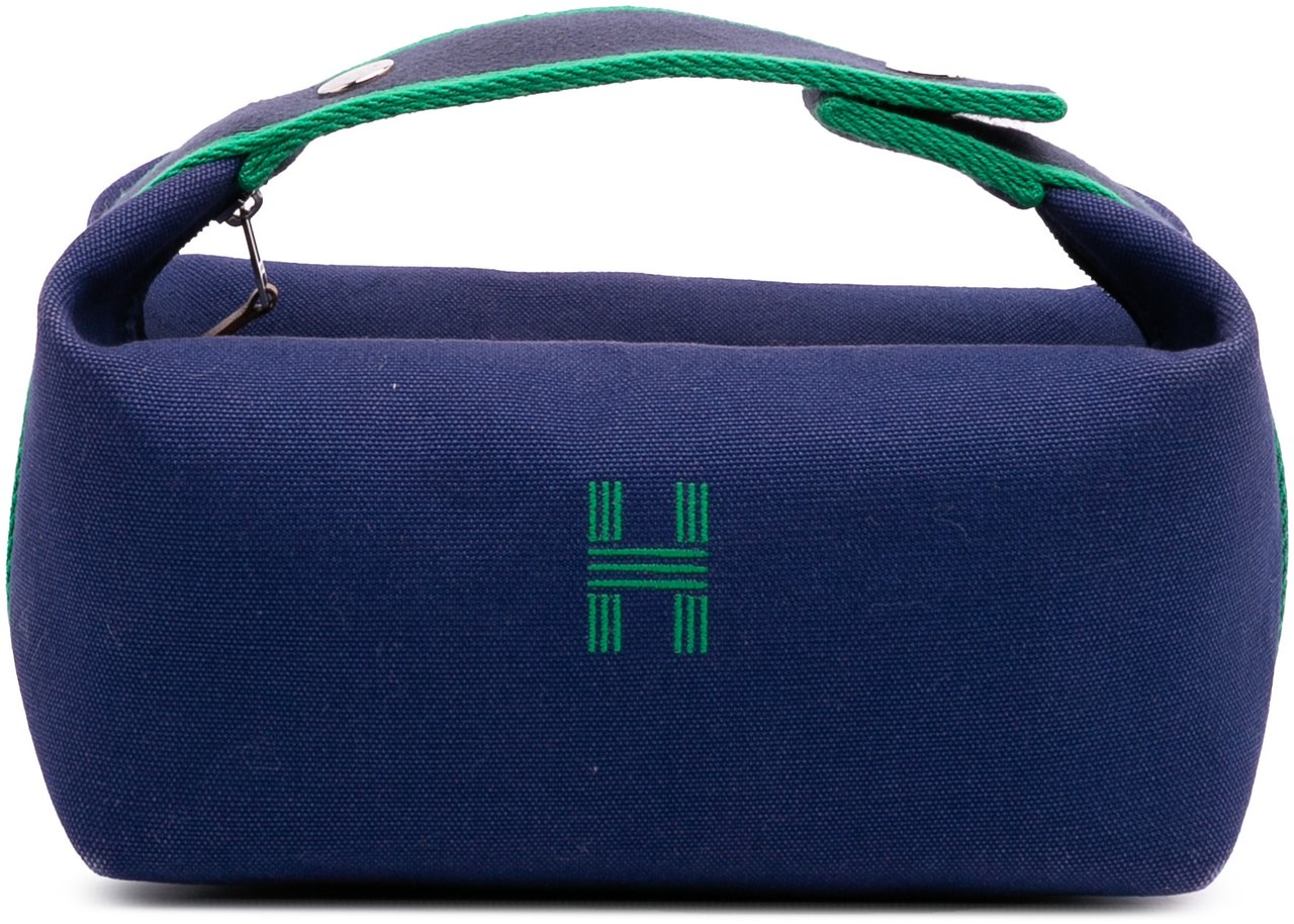 Hermès Small Canvas Bride A Brac Blauw