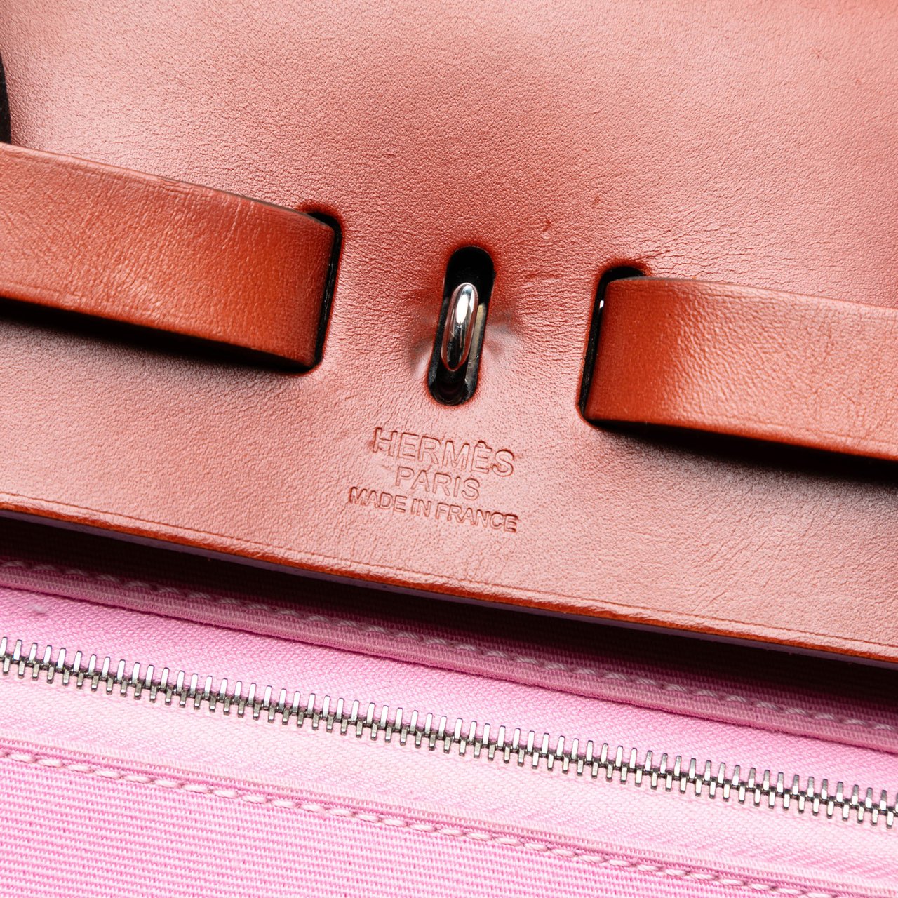 Hermès Toile Herbag GM Backpack Roze