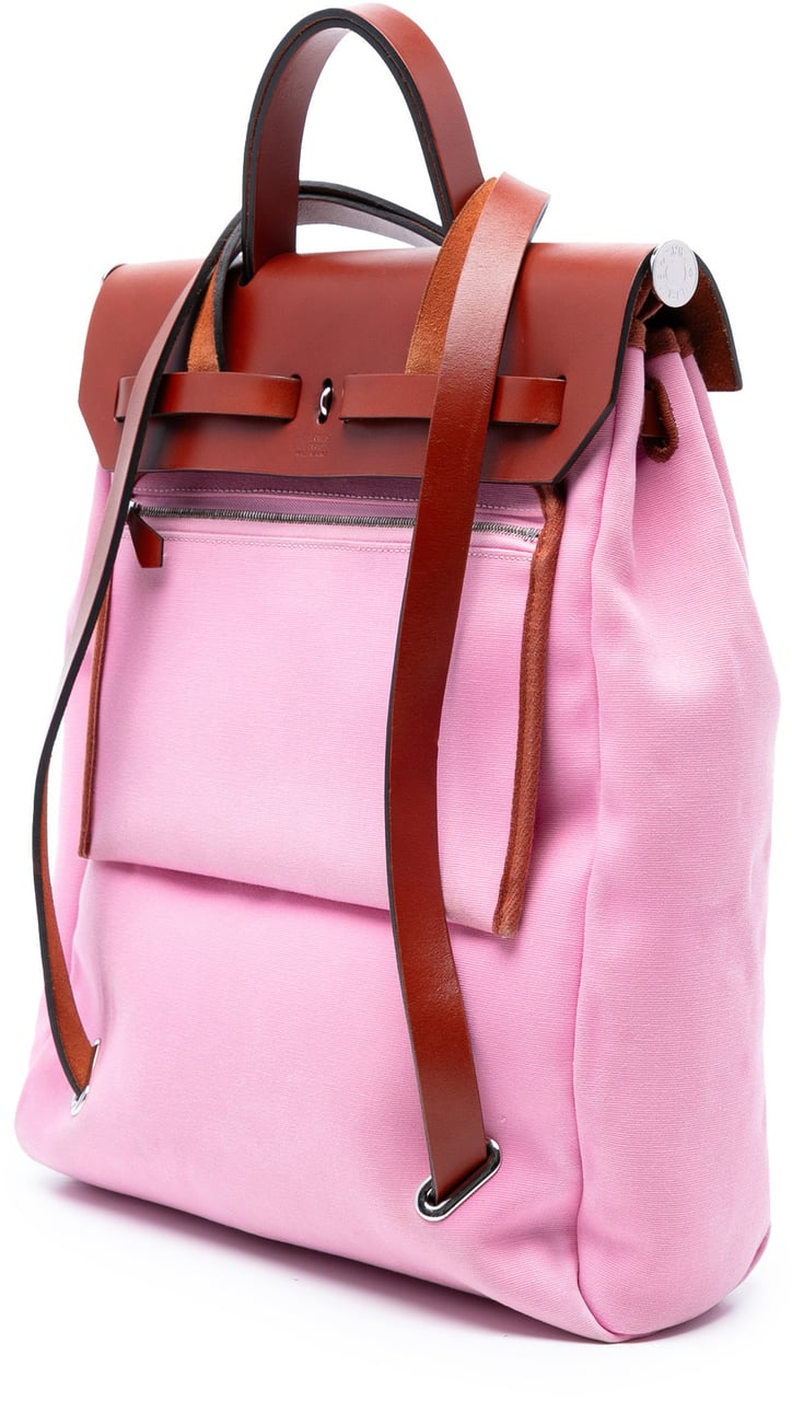 Hermès Toile Herbag GM Backpack Roze