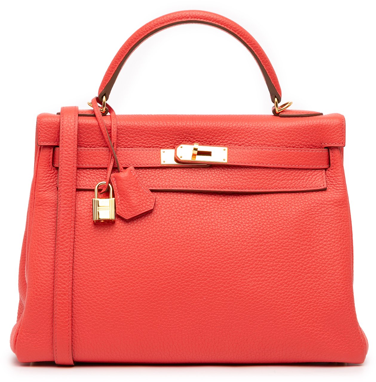 Hermès Togo Kelly II Retourne 32 Rood