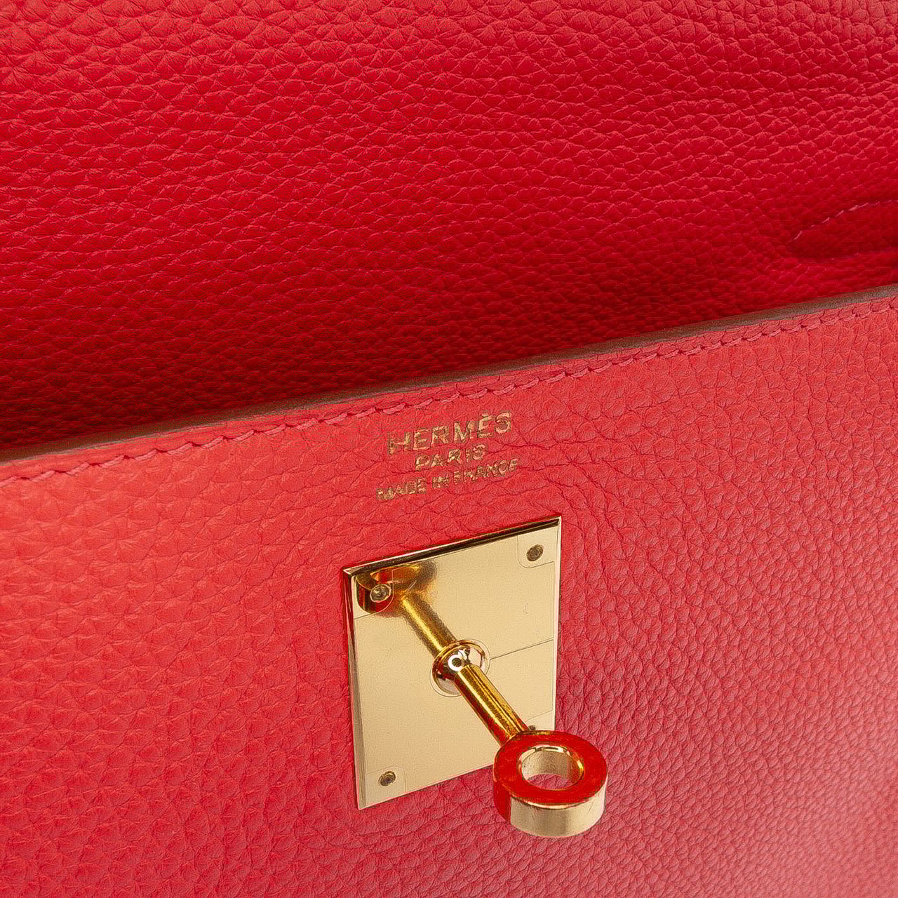 Hermès Togo Kelly II Retourne 32 Rood